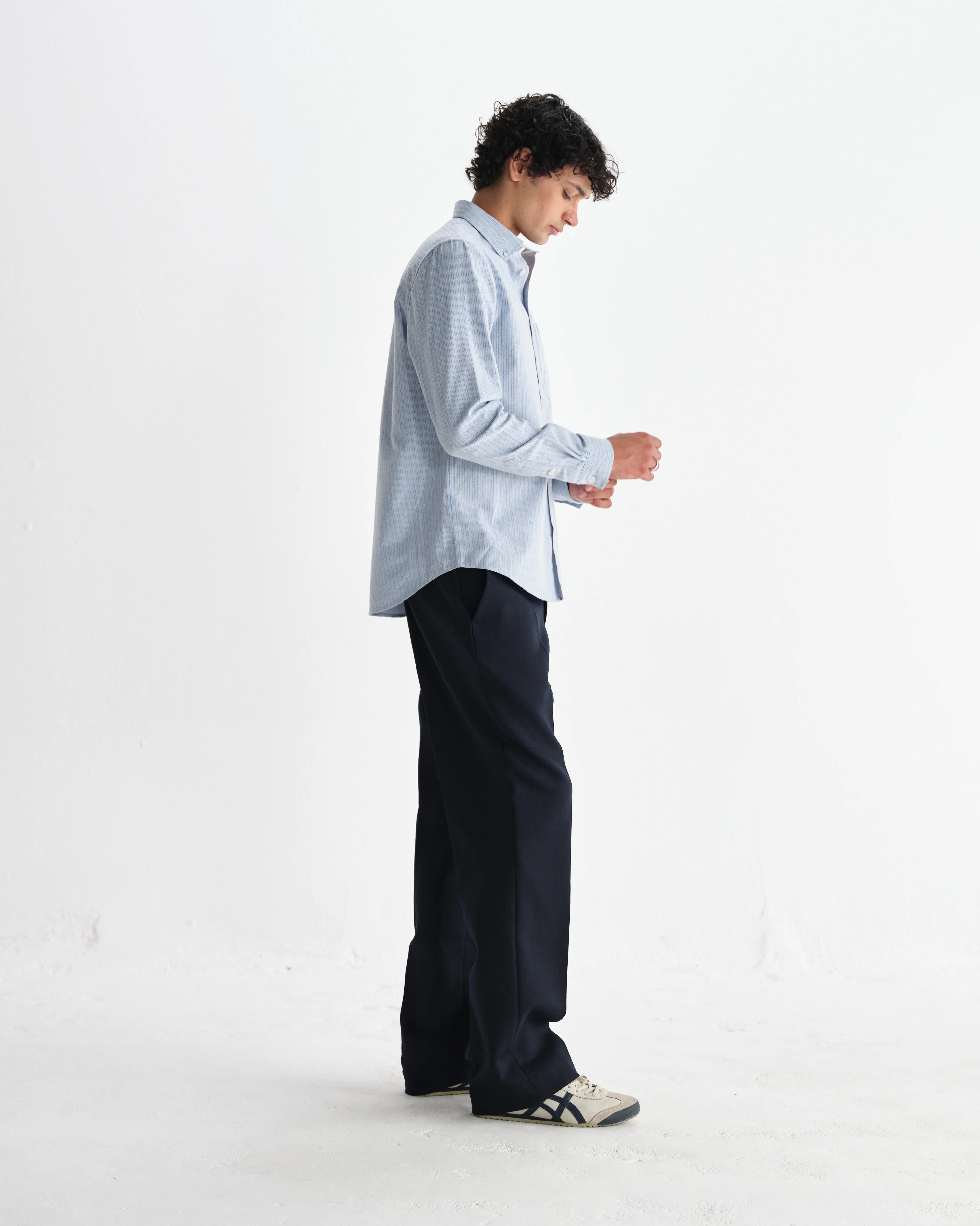 Abingdon - Blue Preppy Stripe Shirt - Image 5