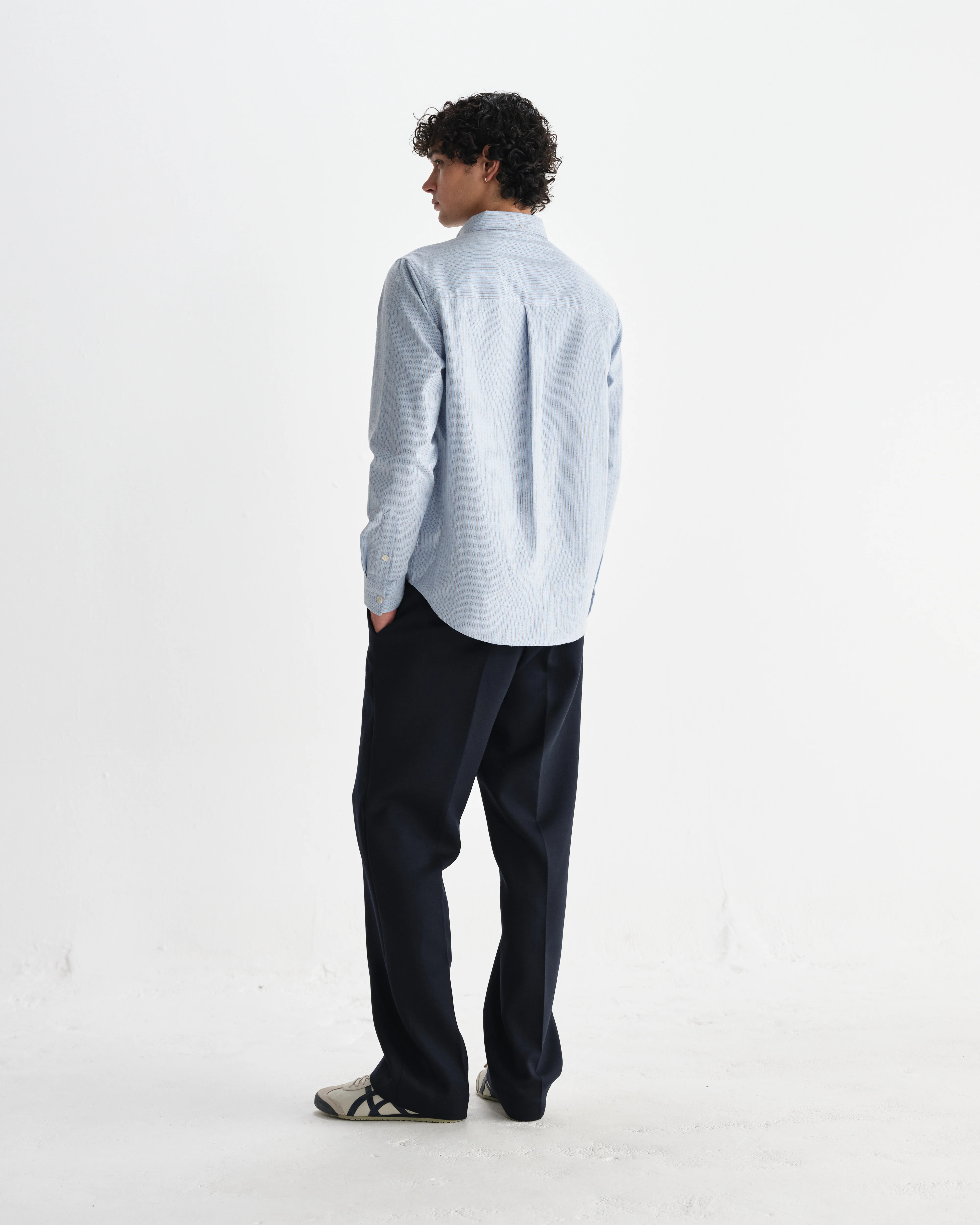 Abingdon - Blue Preppy Stripe Shirt - Image 6