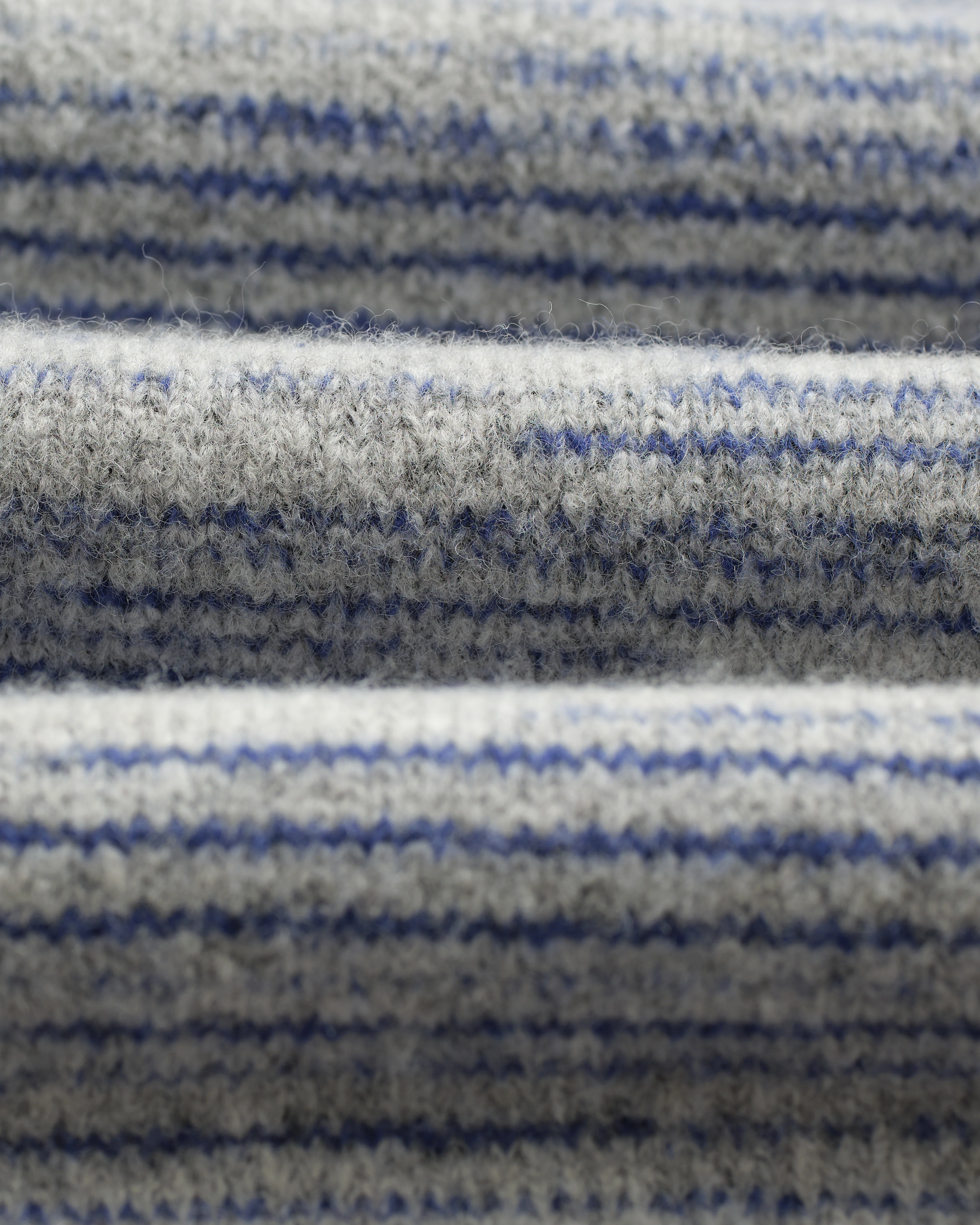 Alpha - Grey And Blue Space Dye Zip Polo - Image 9