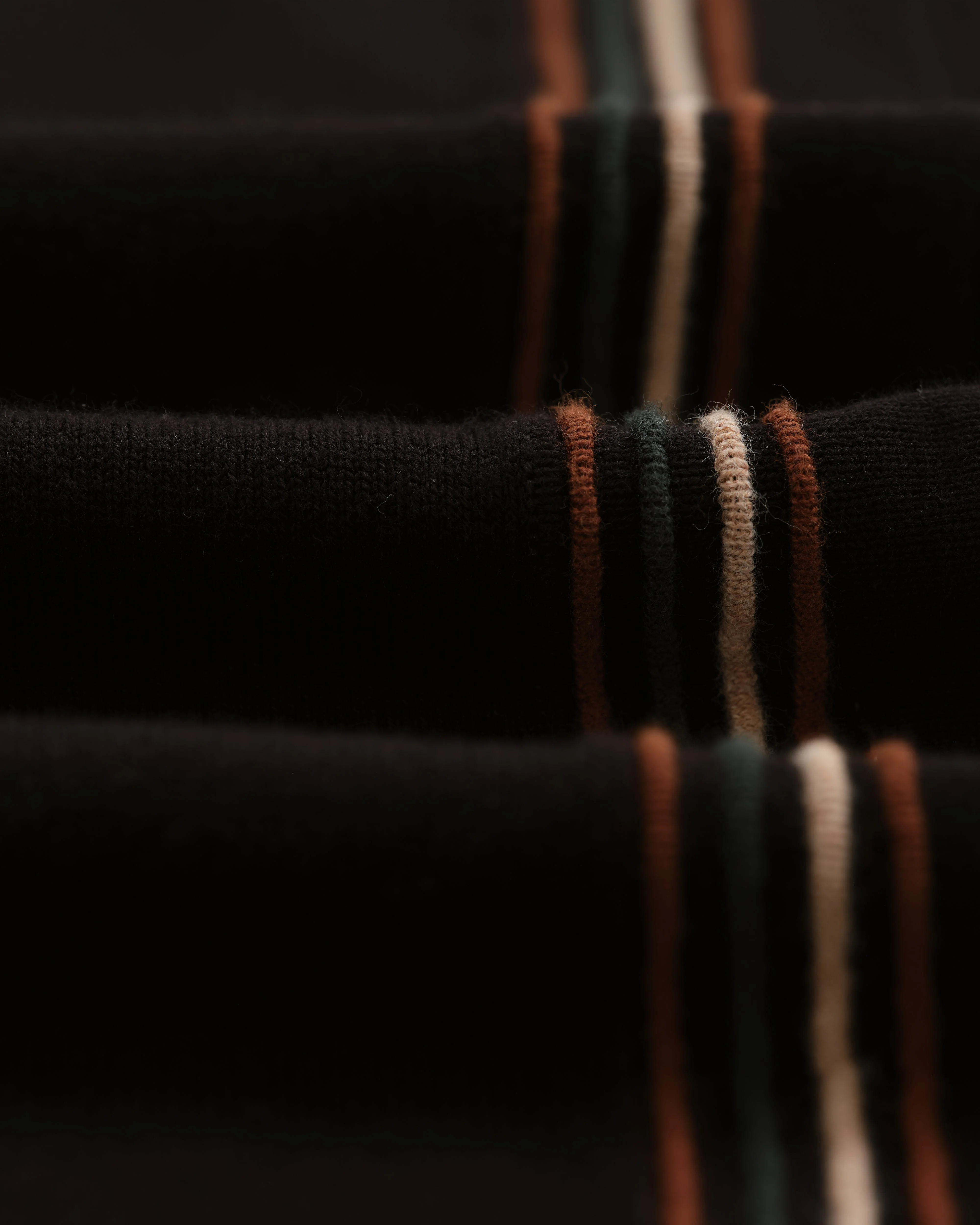 Amble - Black Milano-Knit Long Sleeve Polo - Image 9