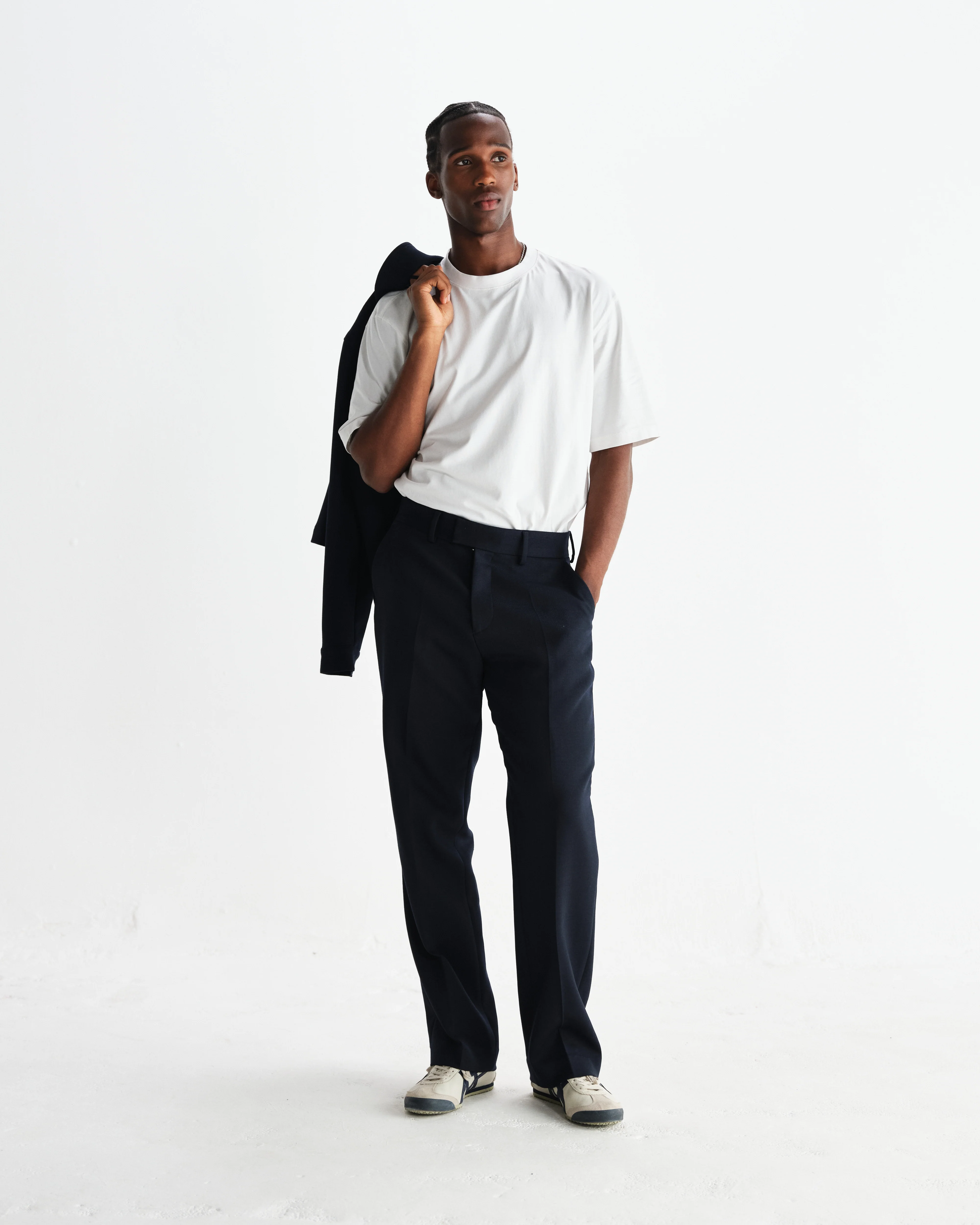 Aston - Navy Heavy Twill Trousers - Image 3