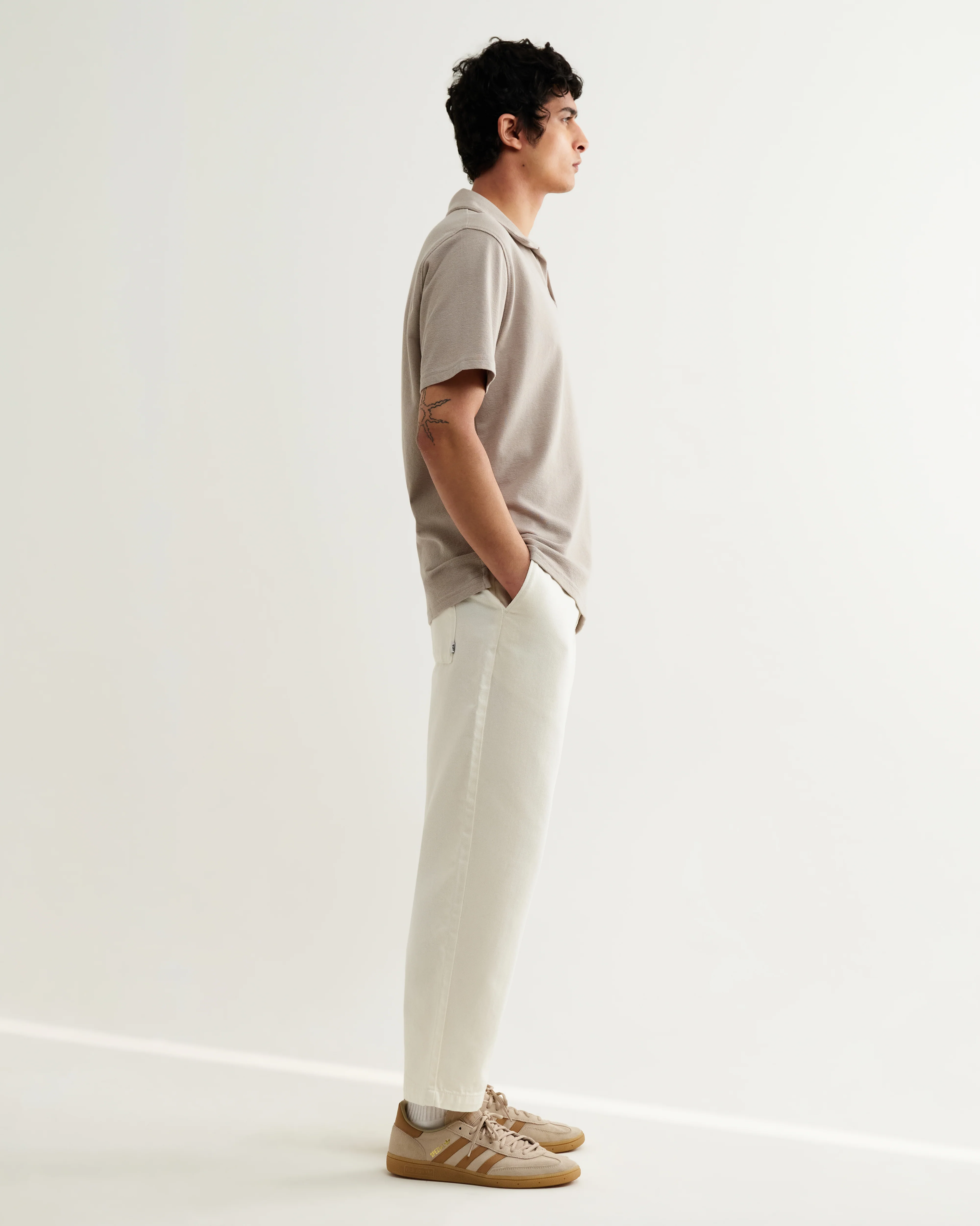 Atwood - Clay Textured Organic Cotton Polo Shirt - Image 5