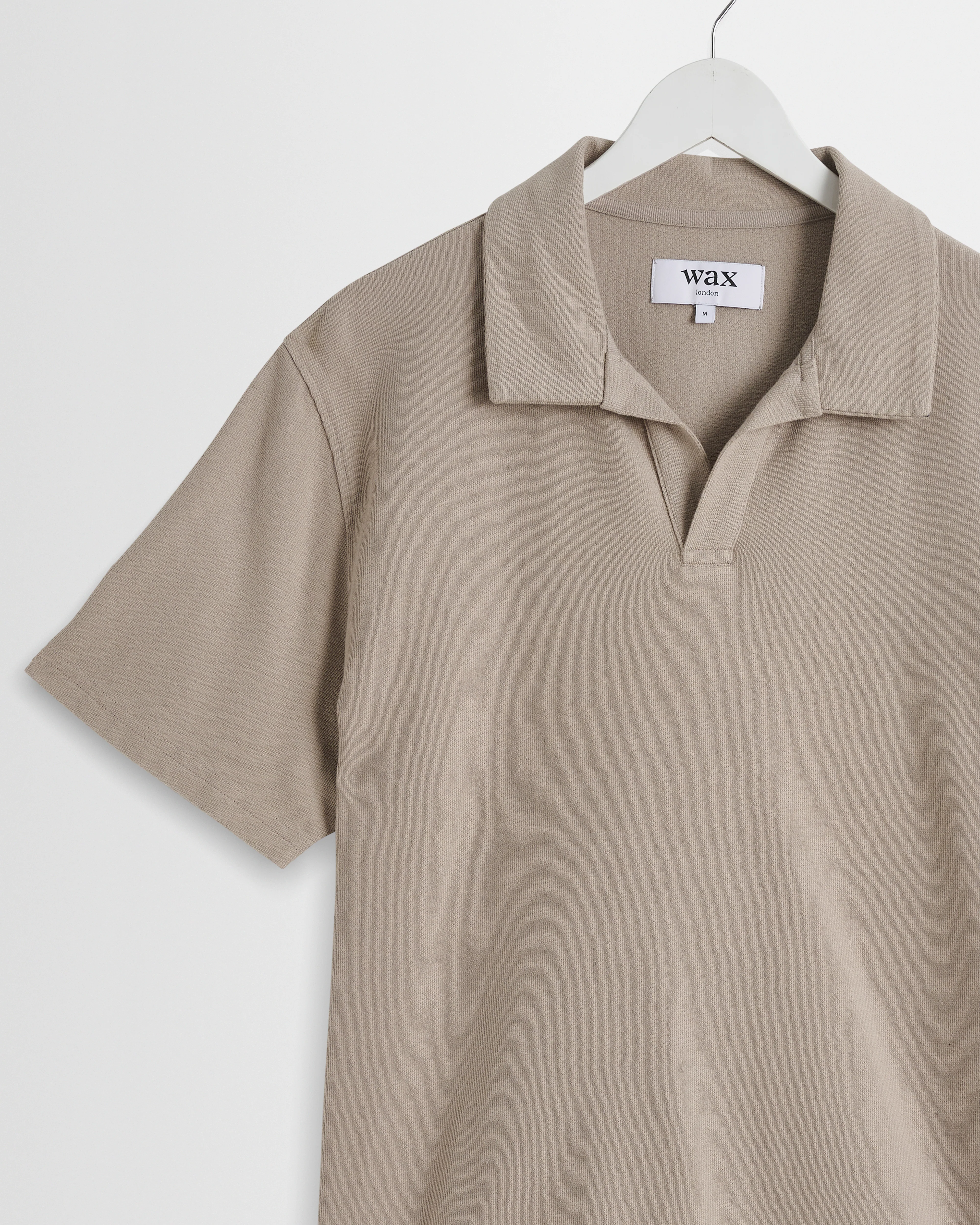 Atwood - Clay Textured Organic Cotton Polo Shirt - Image 7