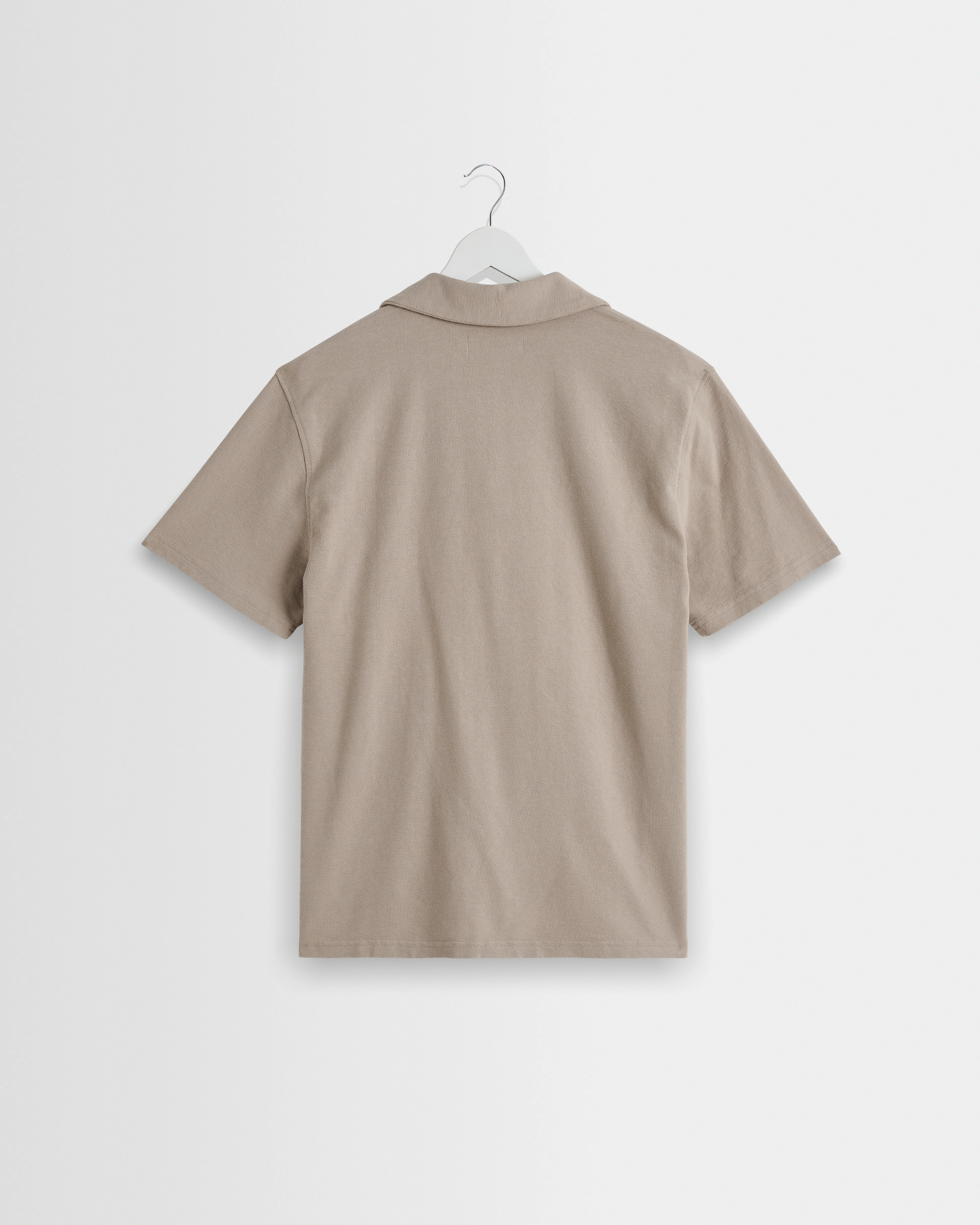 Atwood - Clay Textured Organic Cotton Polo Shirt - Image 8