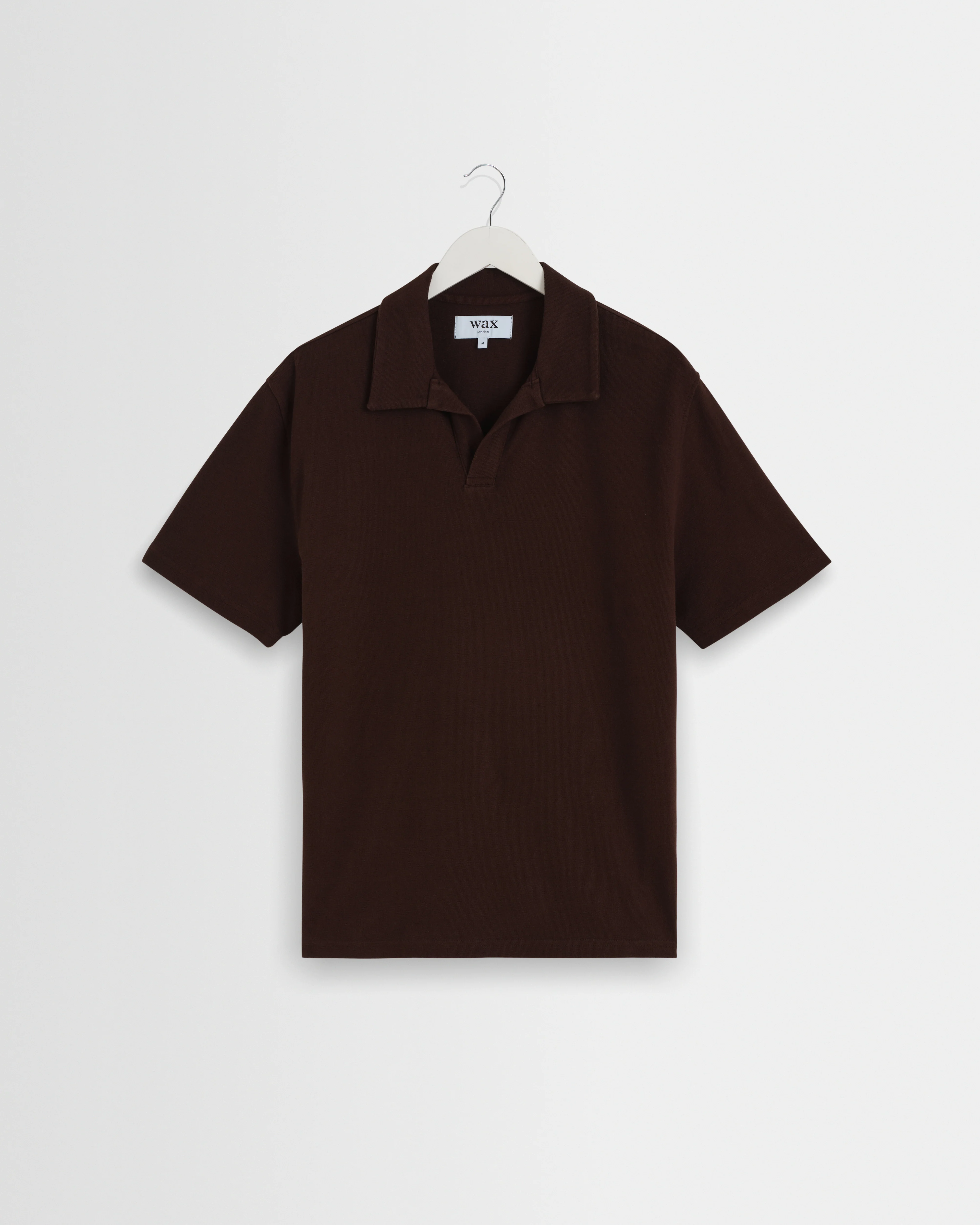 Atwood - Dark Brown Textured Organic Cotton Polo Shirt
