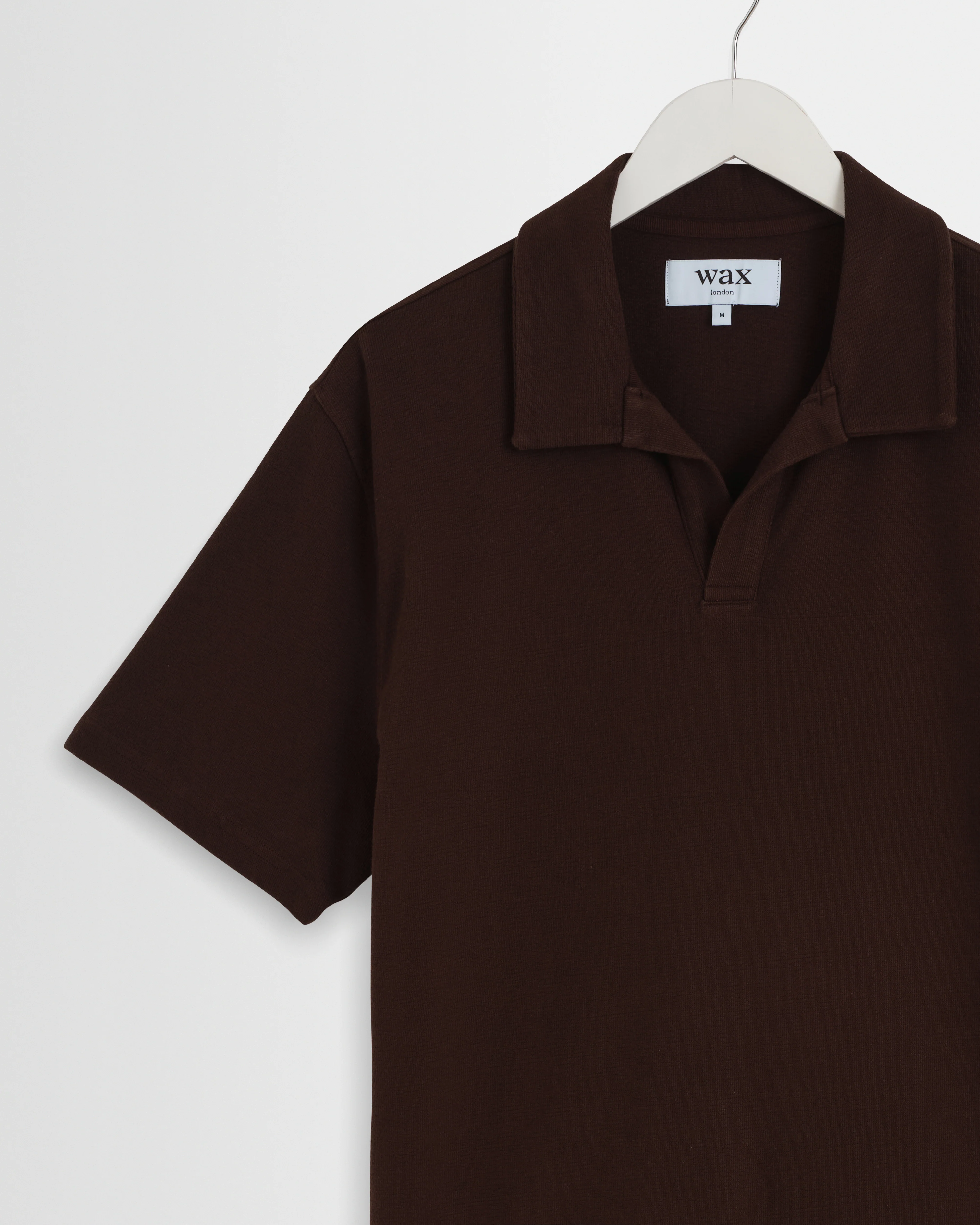 Atwood - Dark Brown Textured Organic Cotton Polo Shirt - Image 7