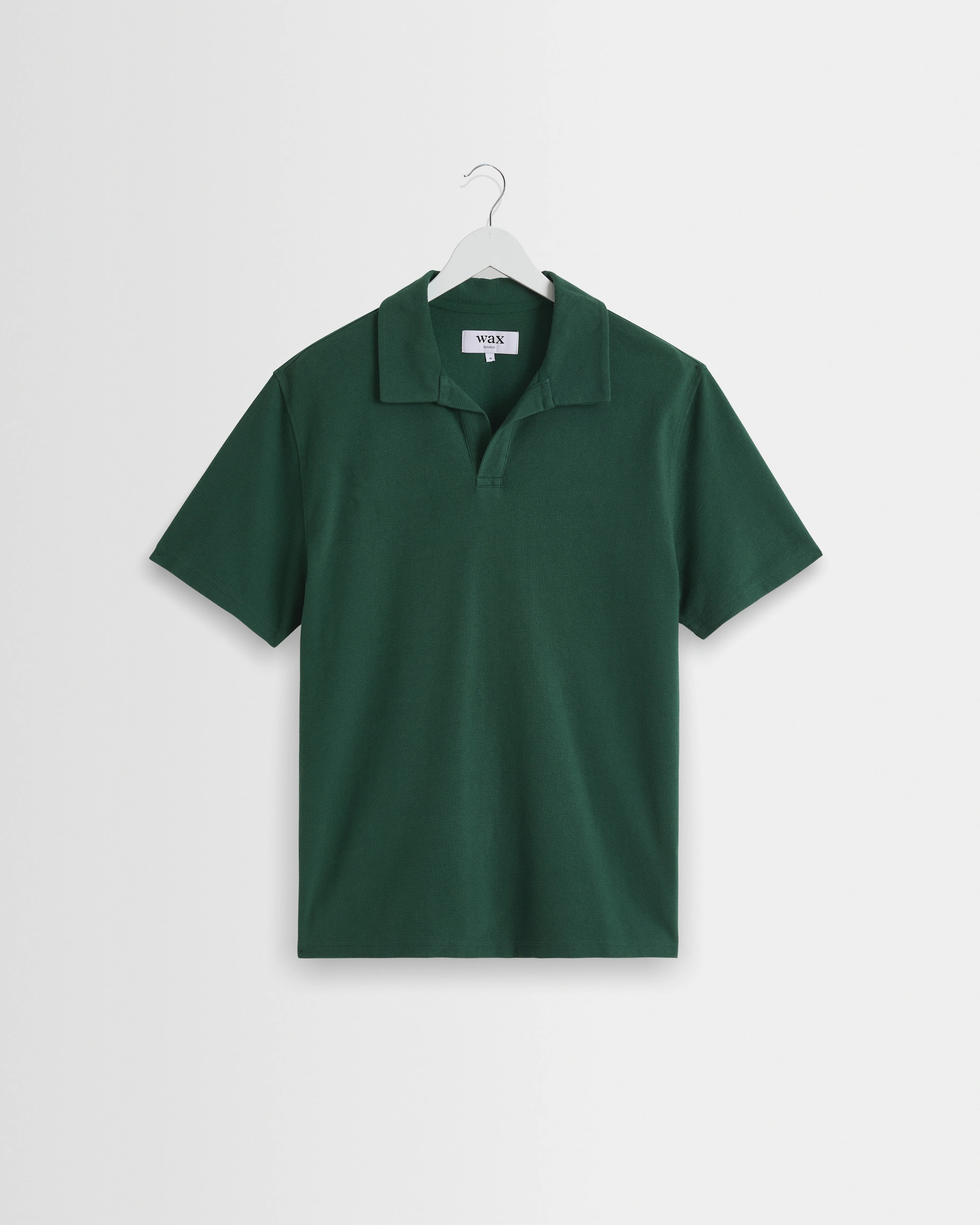 Atwood - Dark Green Textured Organic Cotton Polo Shirt