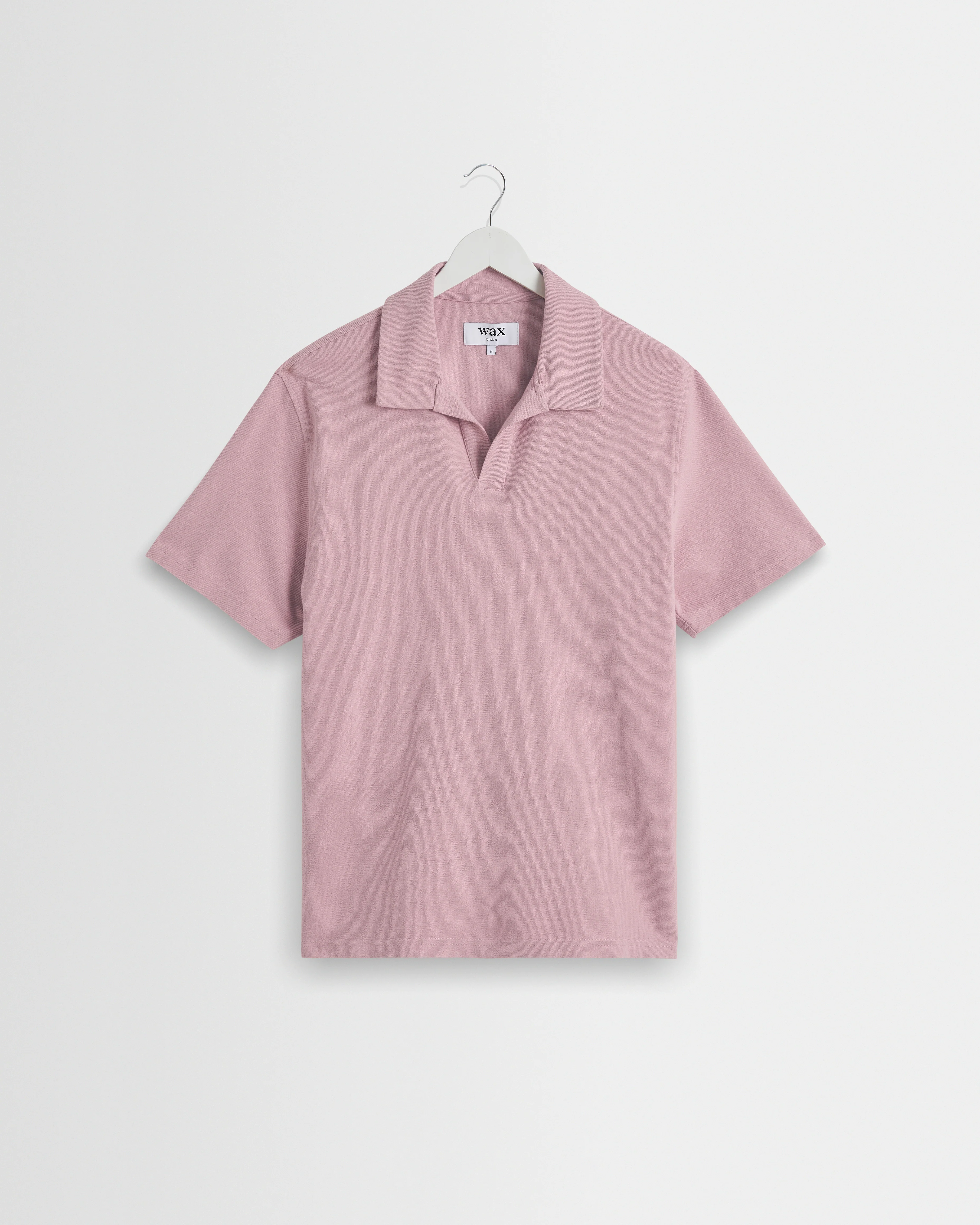 Atwood - Dusty Pink Textured Organic Cotton Polo Shirt