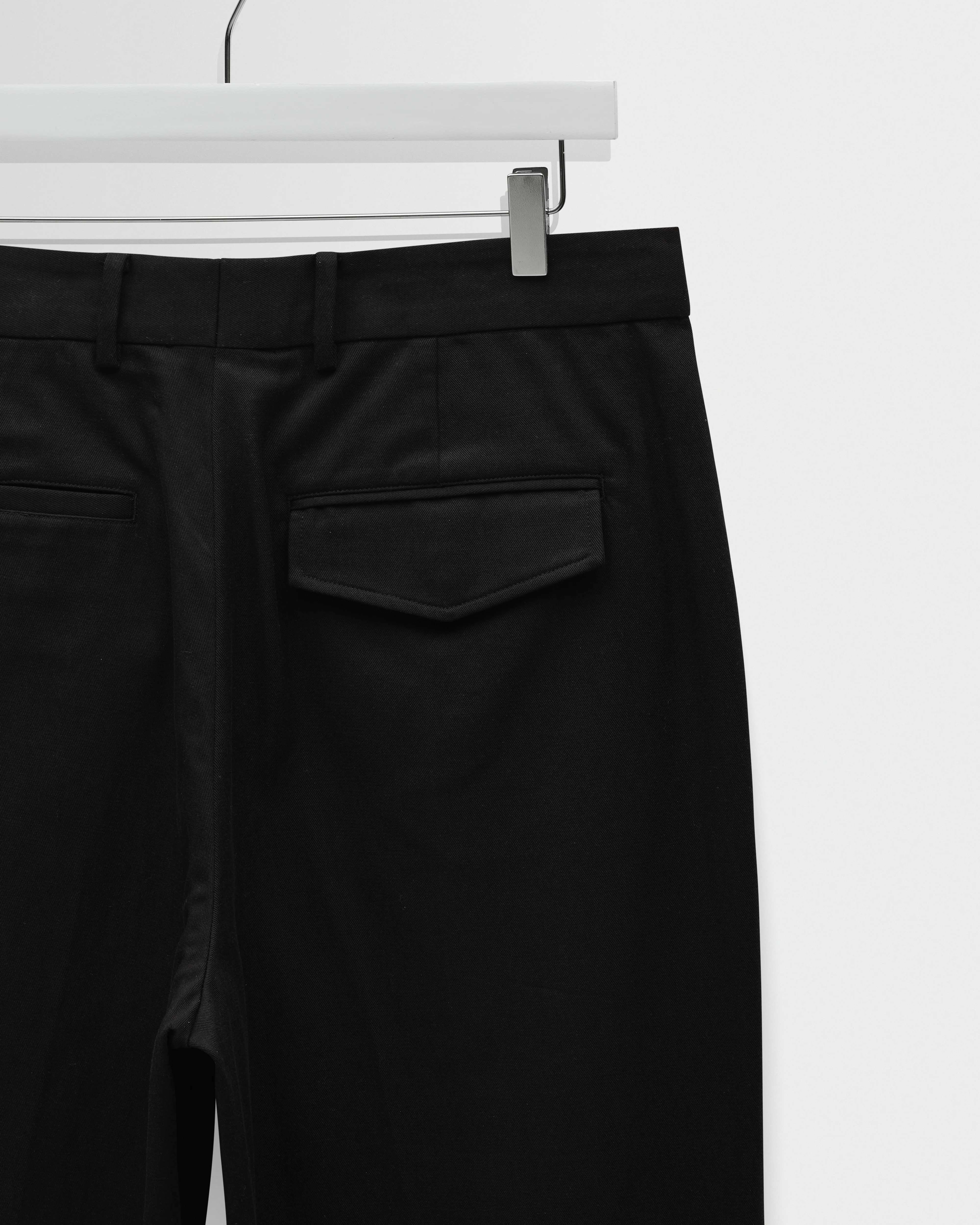 Aubyn - Black Cotton Tencel Twill Loose Fit Trousers - Image 8