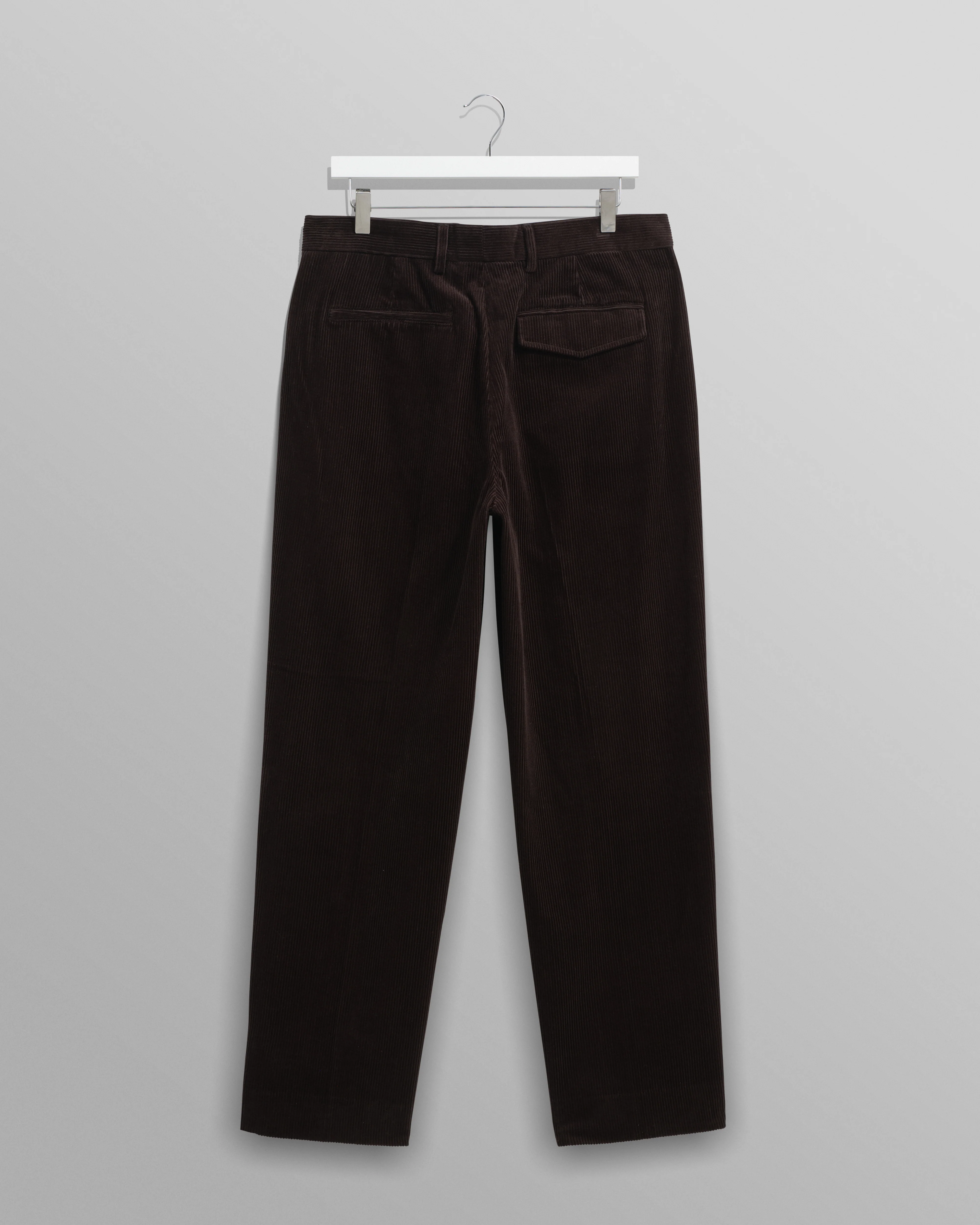 Aubyn - Black Soft Corduroy Pleated Trousers - Image 8