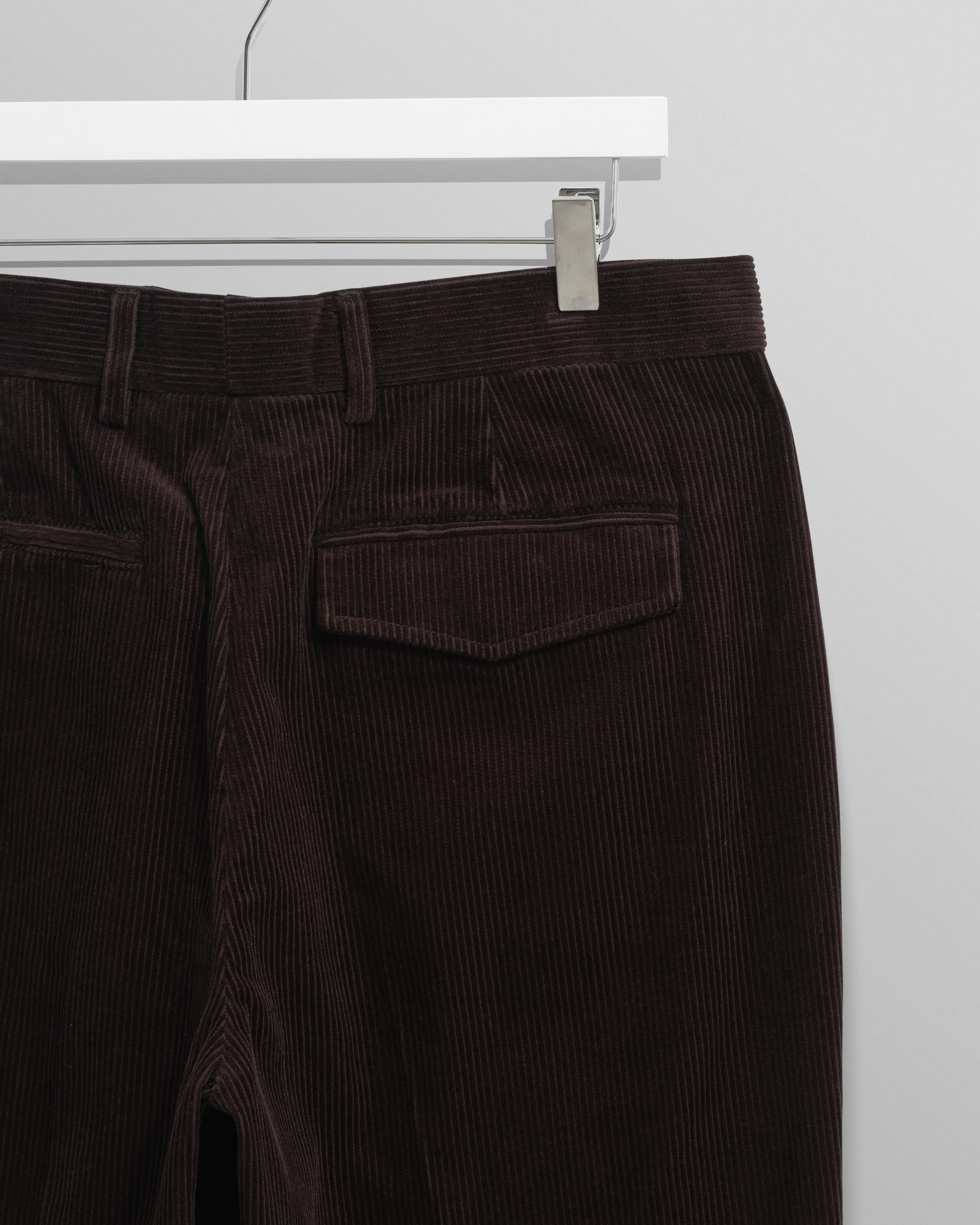 Aubyn - Black Soft Corduroy Pleated Trousers - Image 9