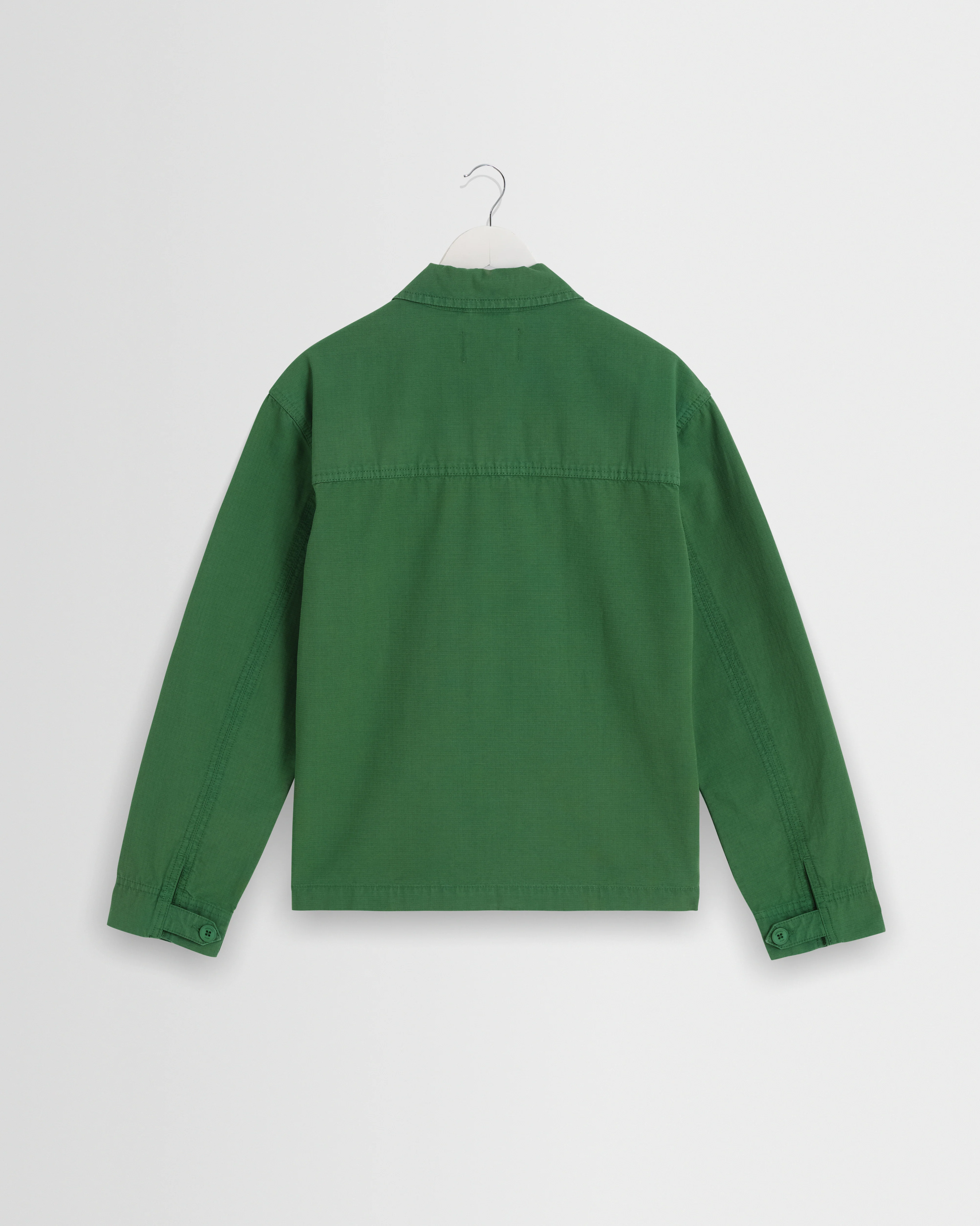 Barton - Green Organic Cotton Ripstop Jacket - Image 7