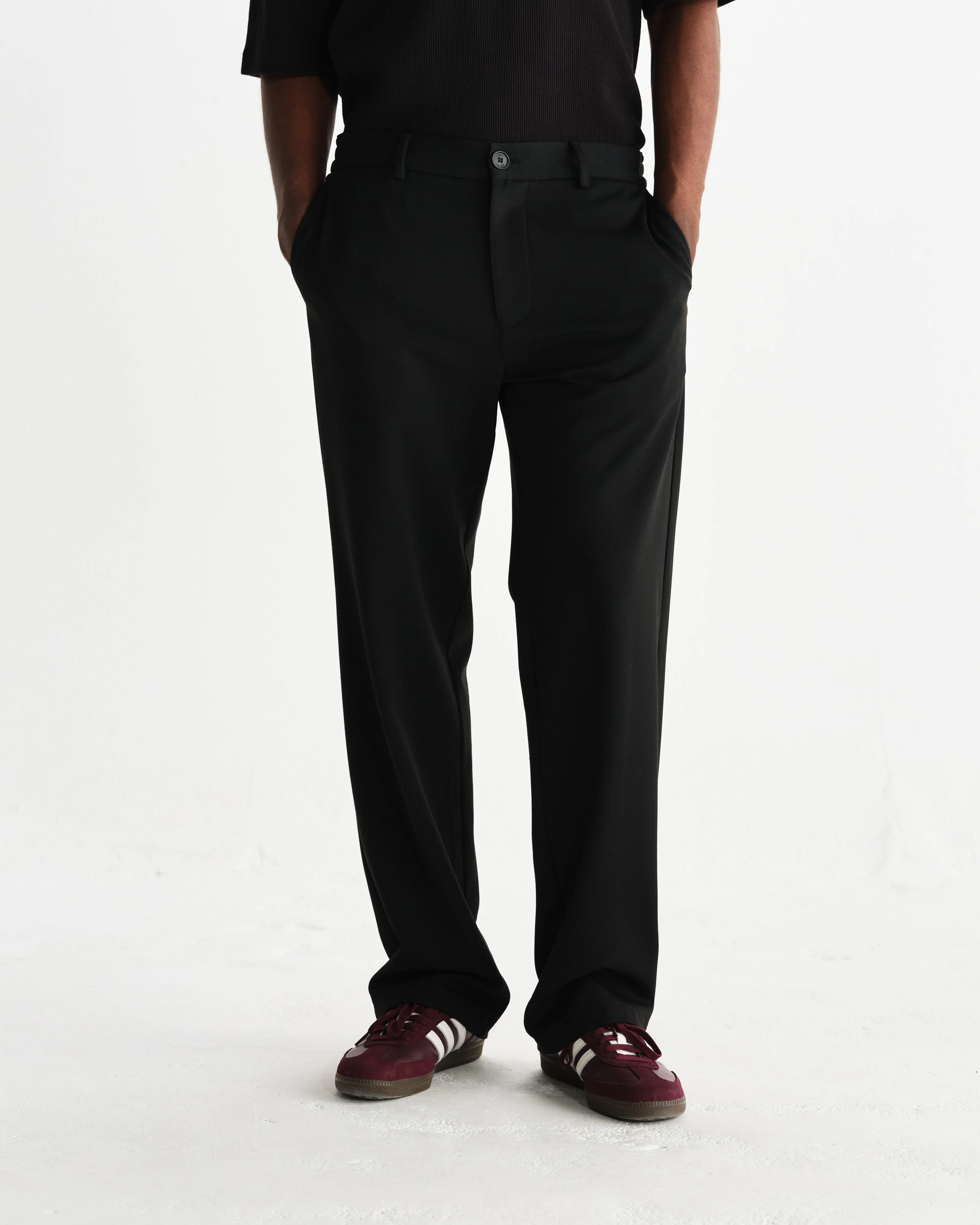 Bayham - Black Viscose Trousers - Image 3