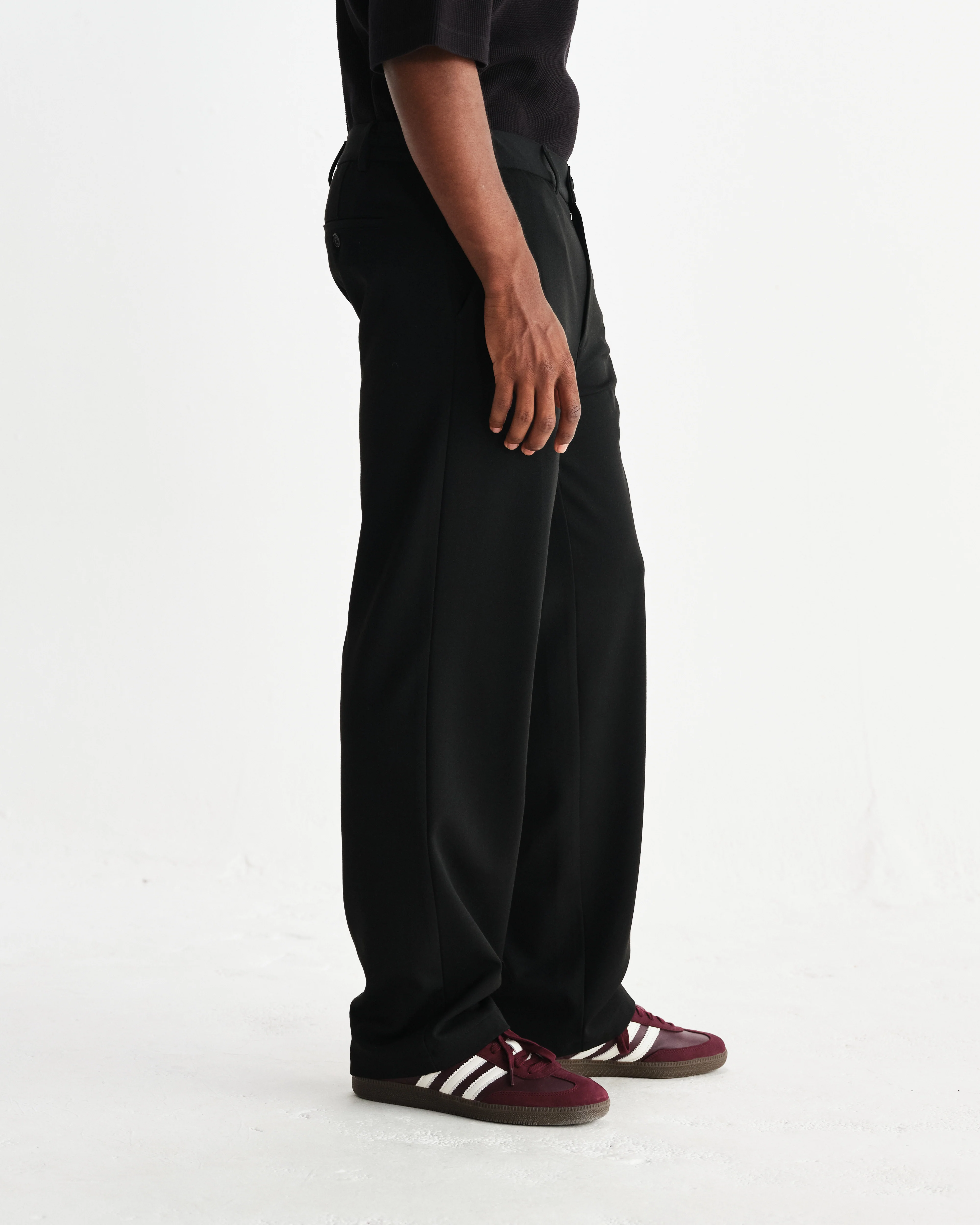 Bayham - Black Viscose Trousers - Image 4
