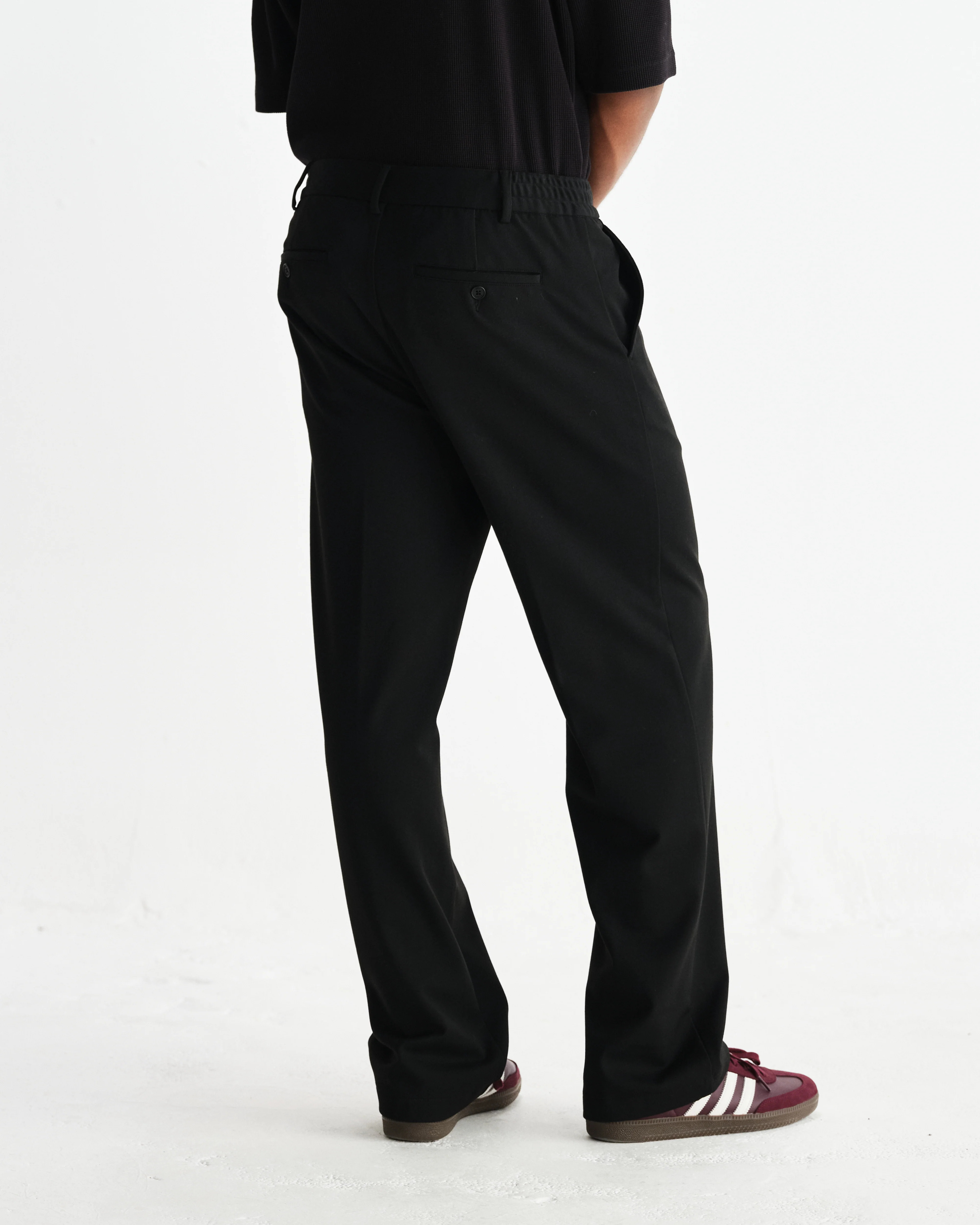 Bayham - Black Viscose Trousers - Image 5