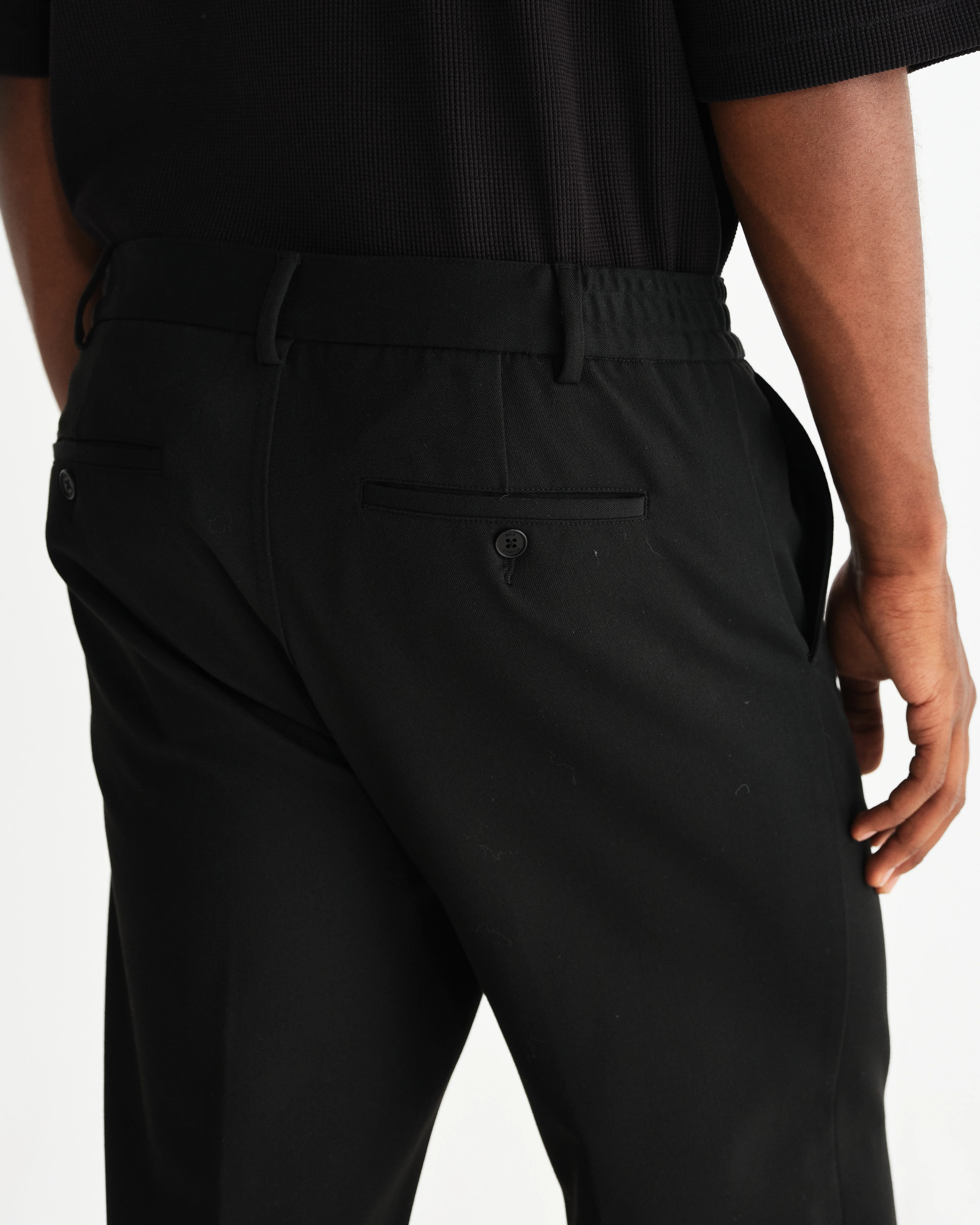 Bayham - Black Viscose Trousers - Image 6
