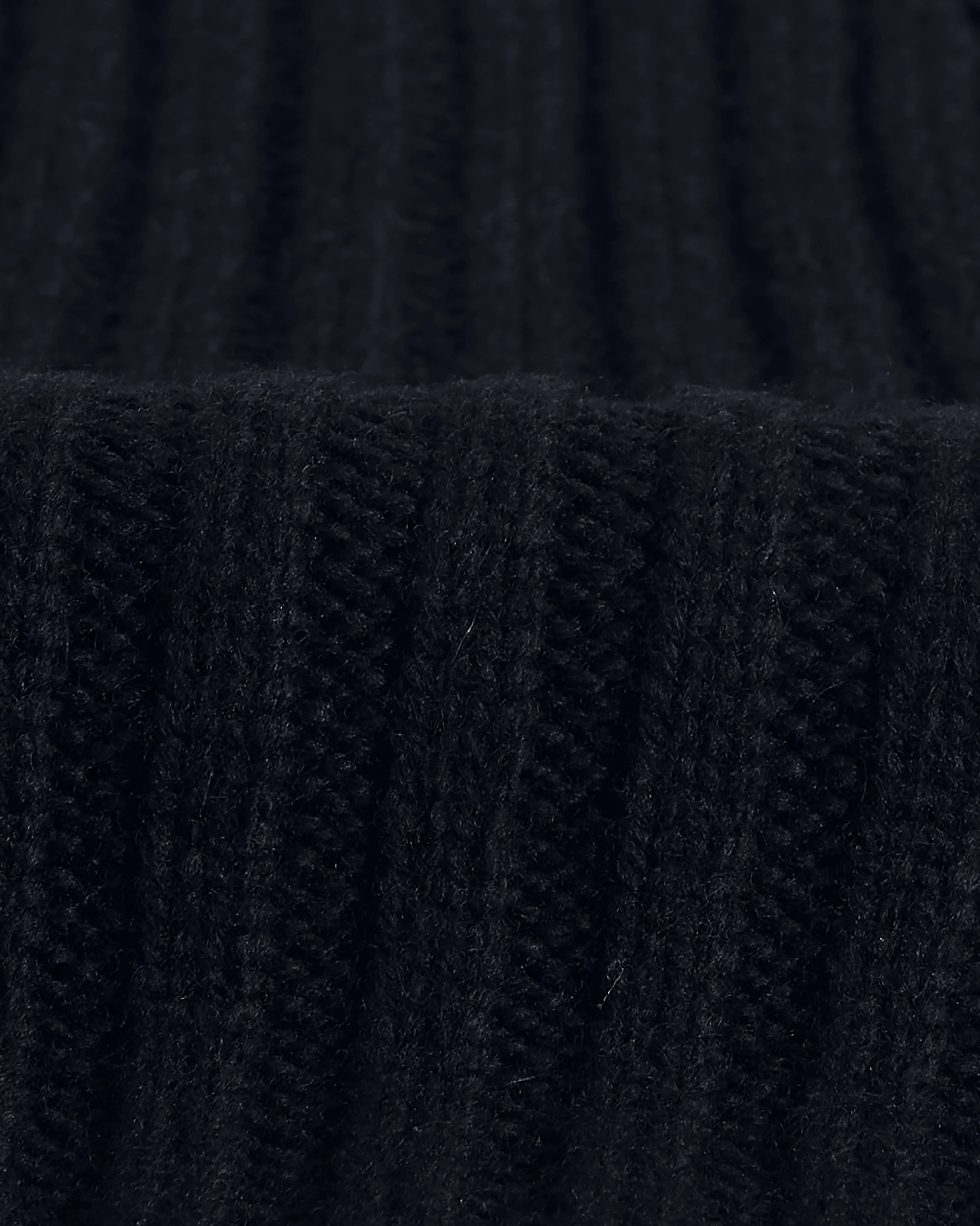 Belvoir - Navy Wool Fisherman Beanie - Image 3