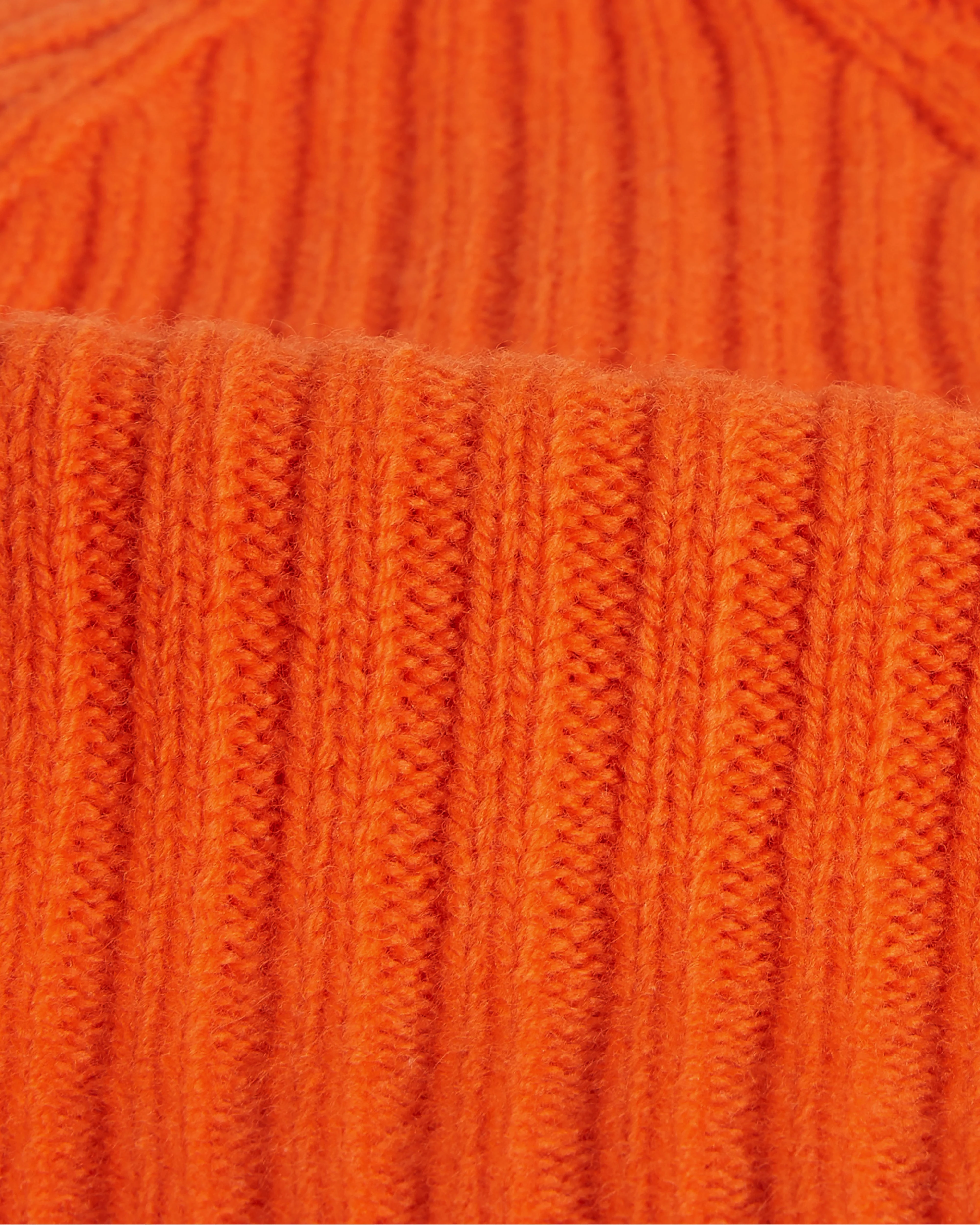 Belvoir - Orange Wool Fisherman Beanie - Image 4