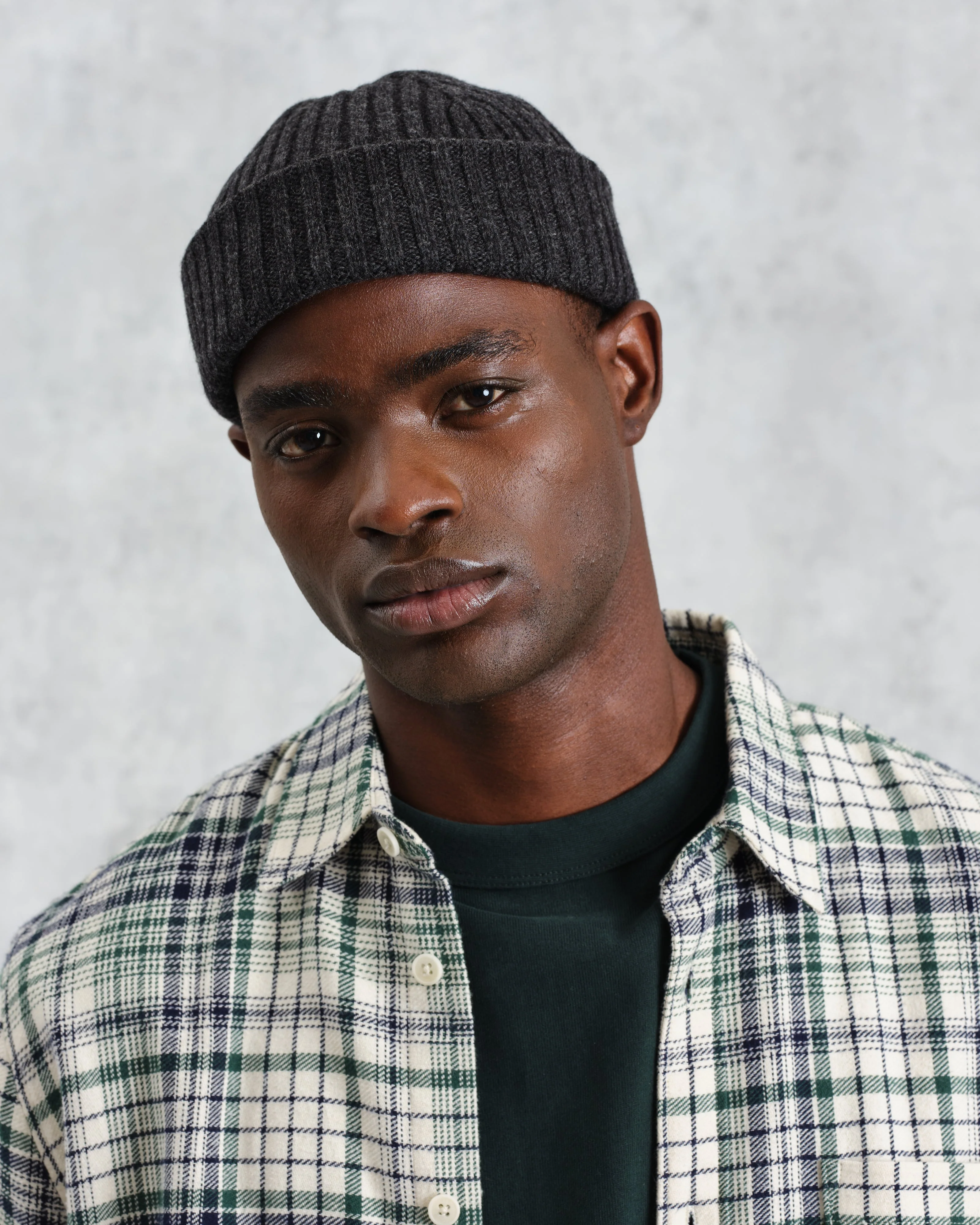 Belvoir - Charcoal Wool Fisherman Beanie - Image 2
