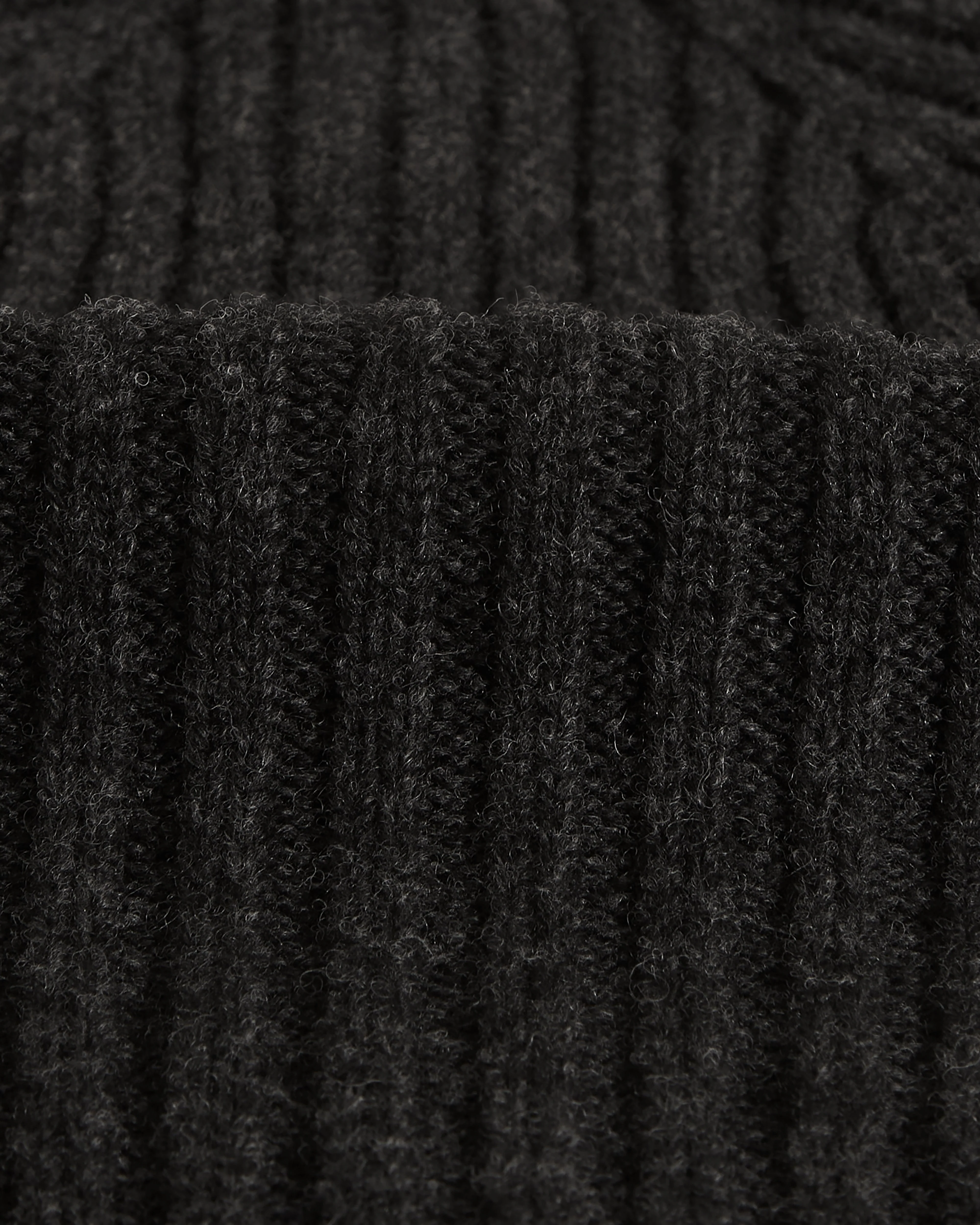 Belvoir - Charcoal Wool Fisherman Beanie - Image 3