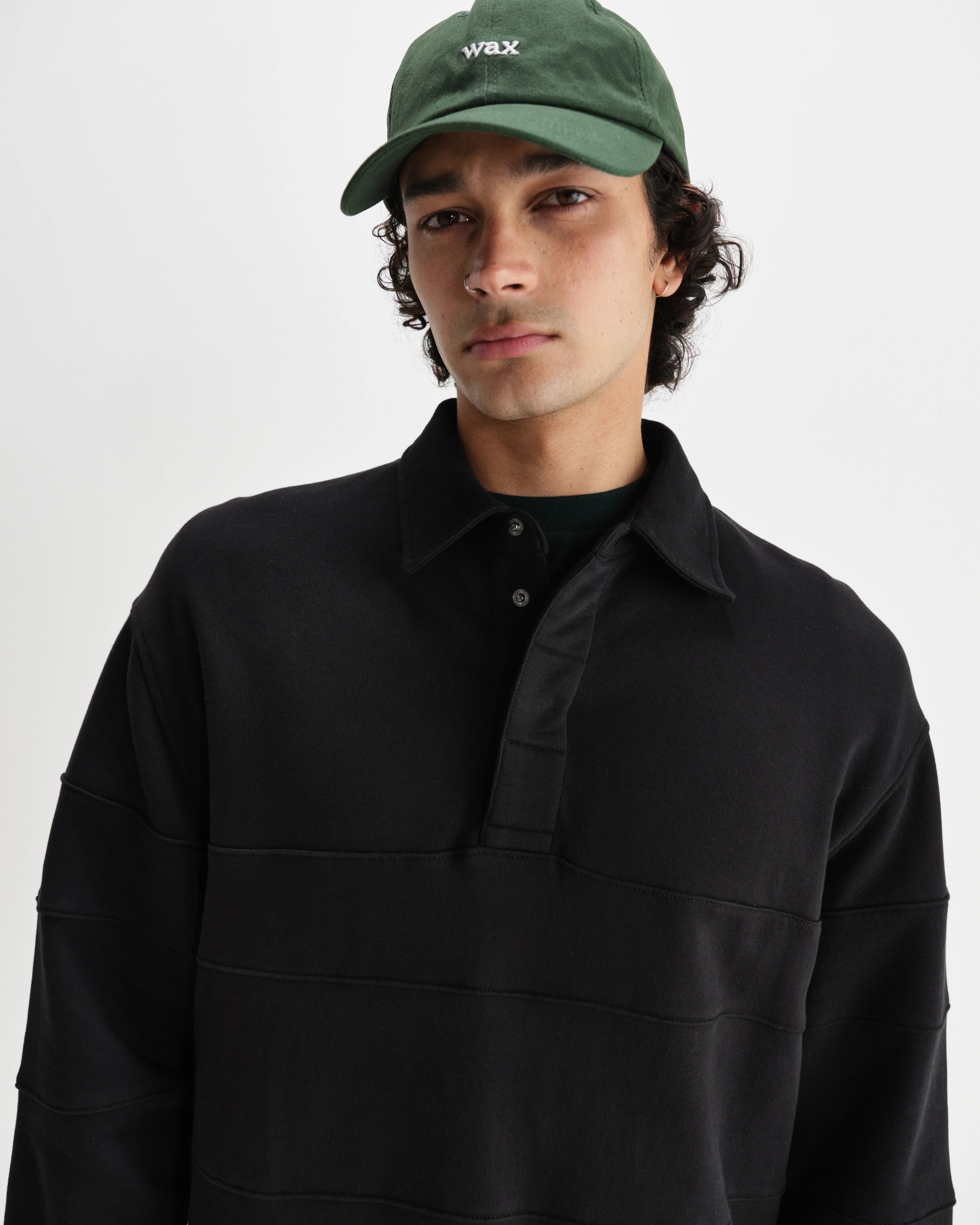 Blen - Black Organic Cotton Rugby Shirt - Image 3