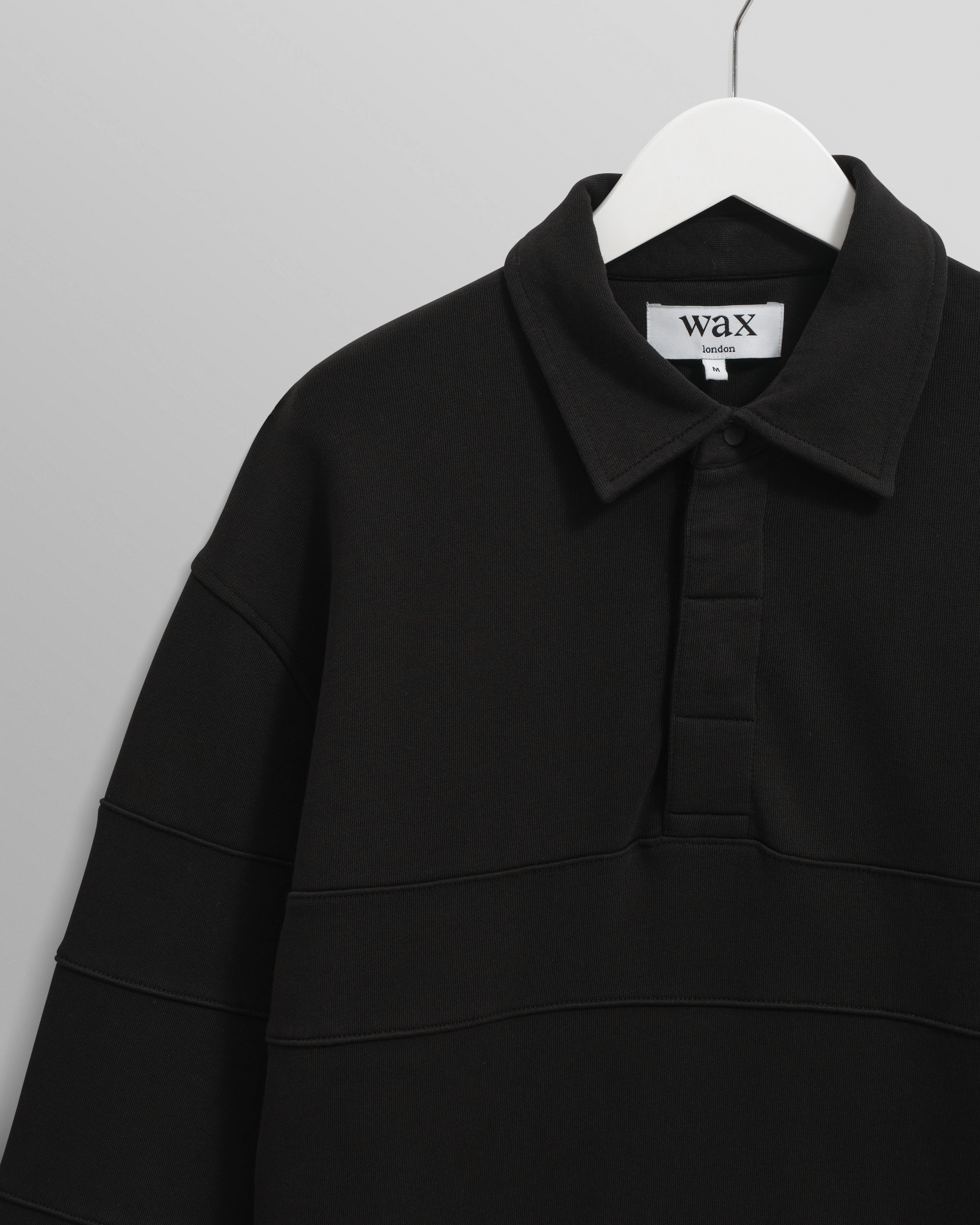 Blen - Black Organic Cotton Rugby Shirt - Image 7