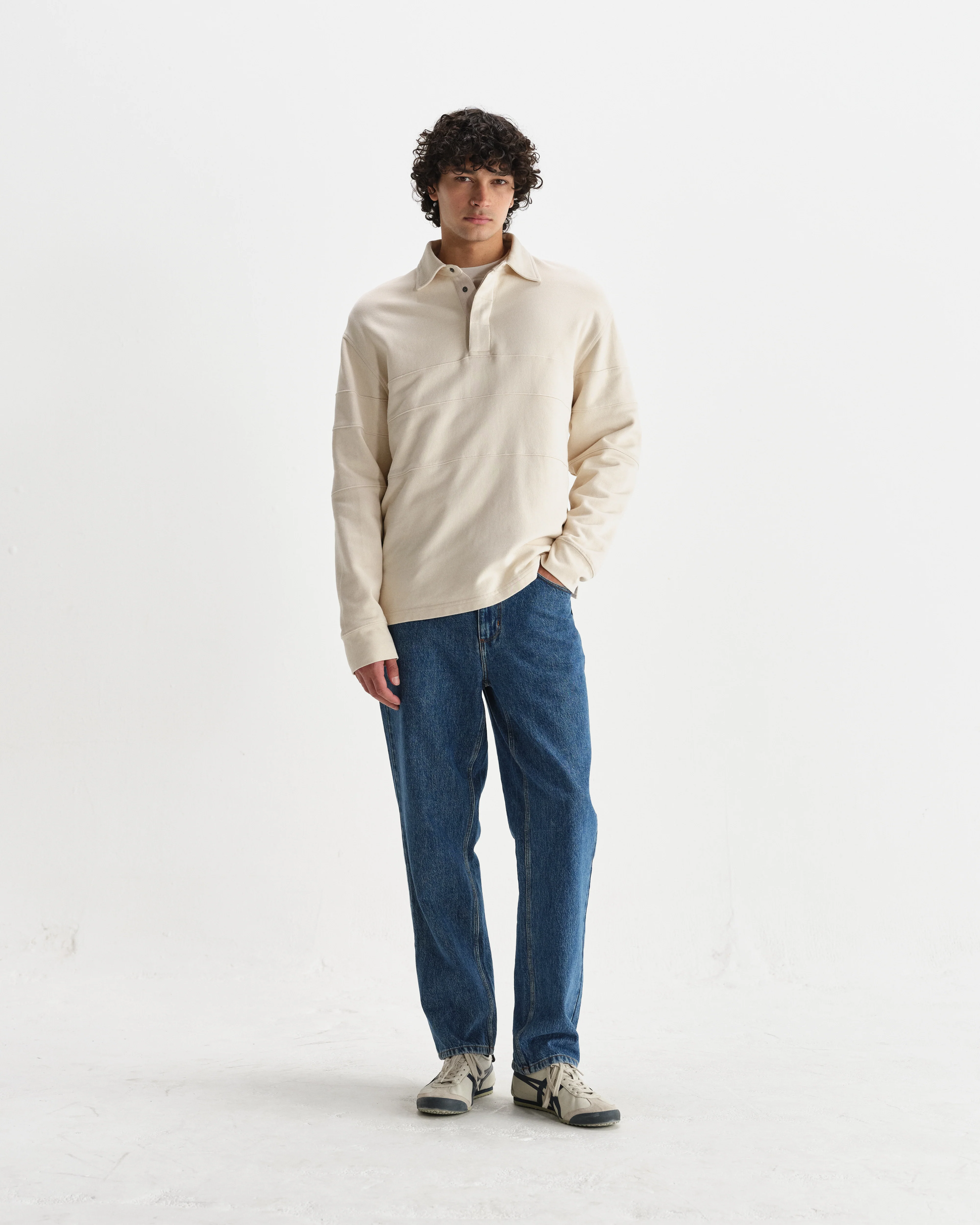 Blen - Ecru Organic Cotton Rugby Shirt - Image 4