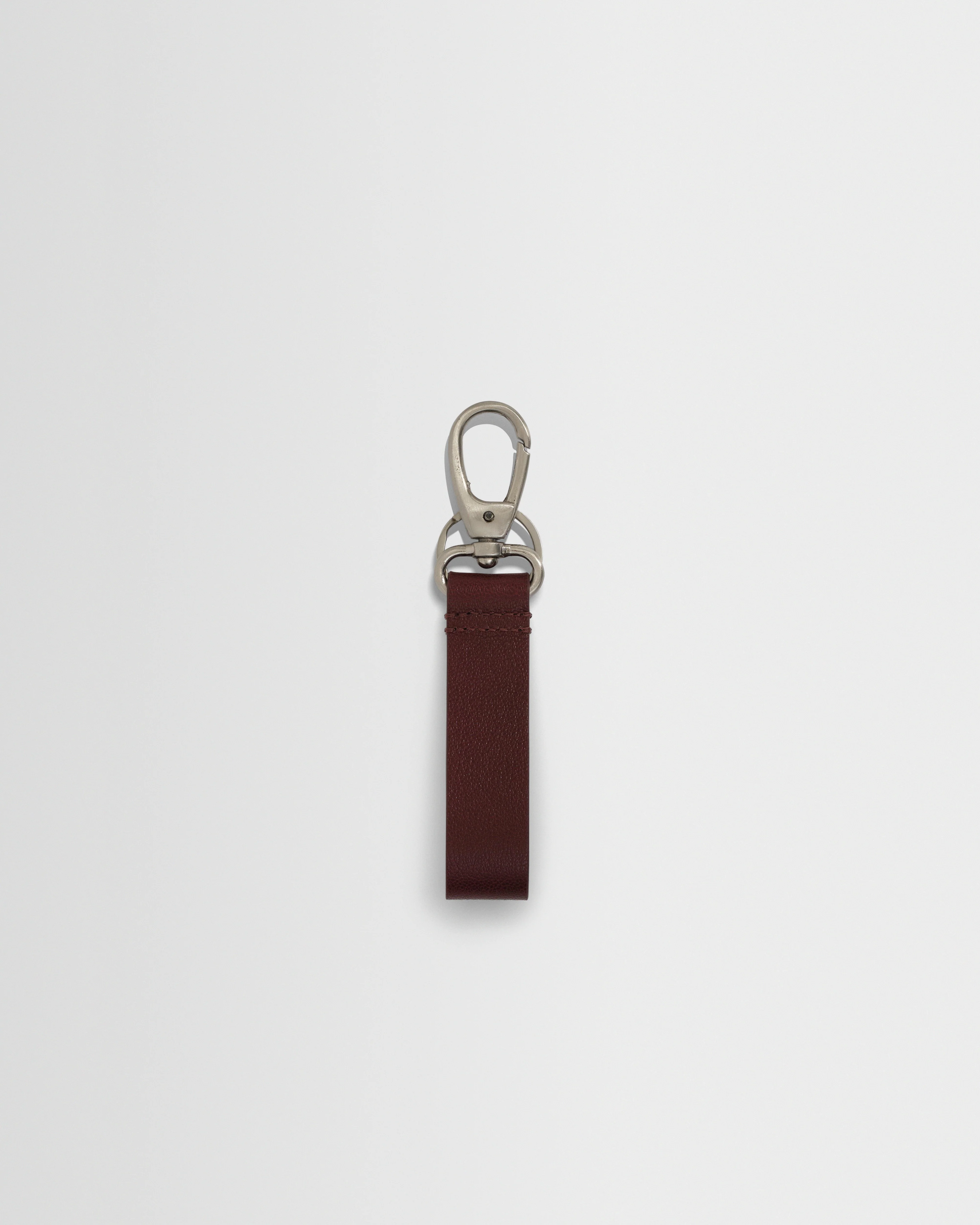 Boston - Cherry Retro Grain Leather Keyring - Image 5