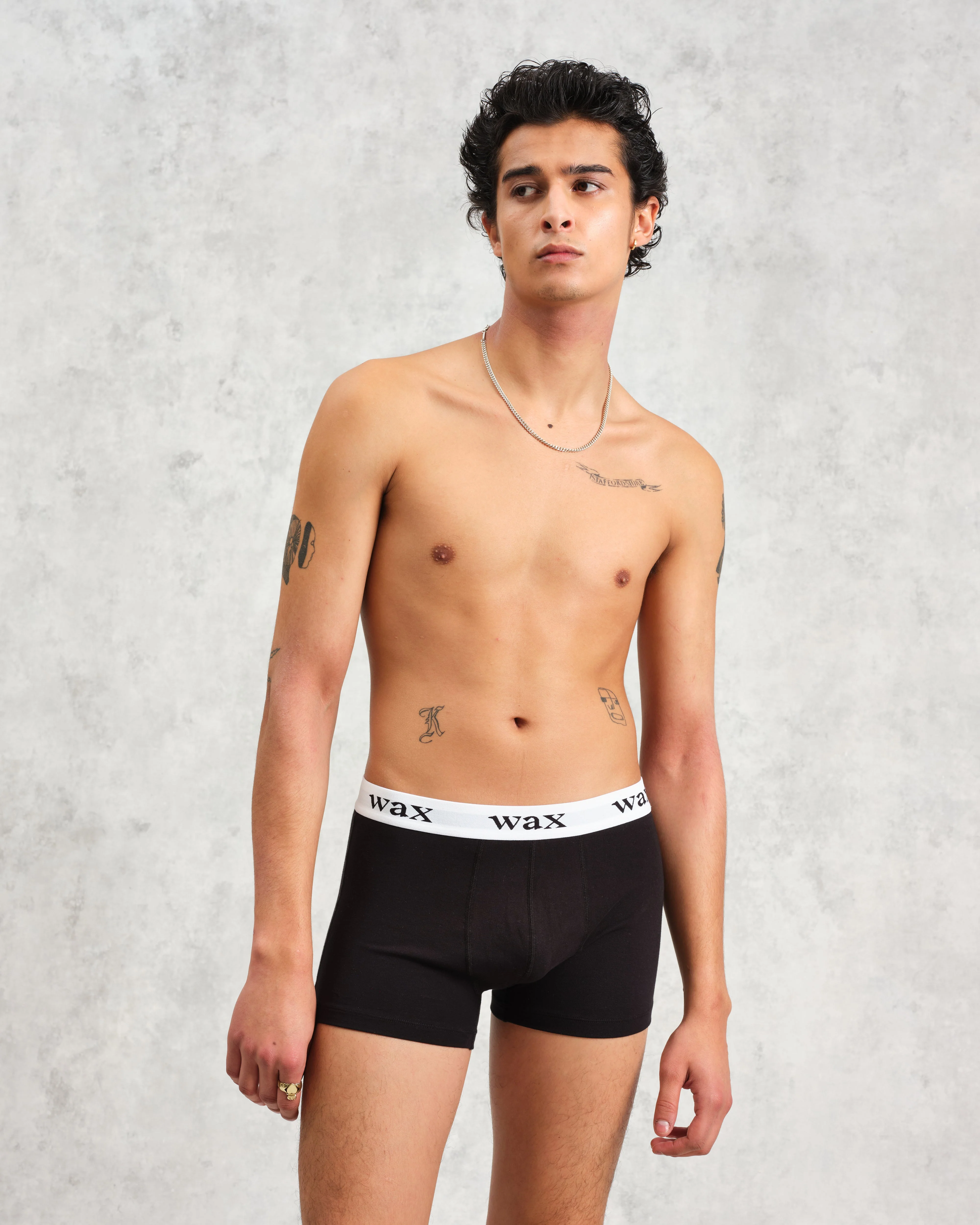 Brodie - Black Stretch Cotton Boxers - Image 2
