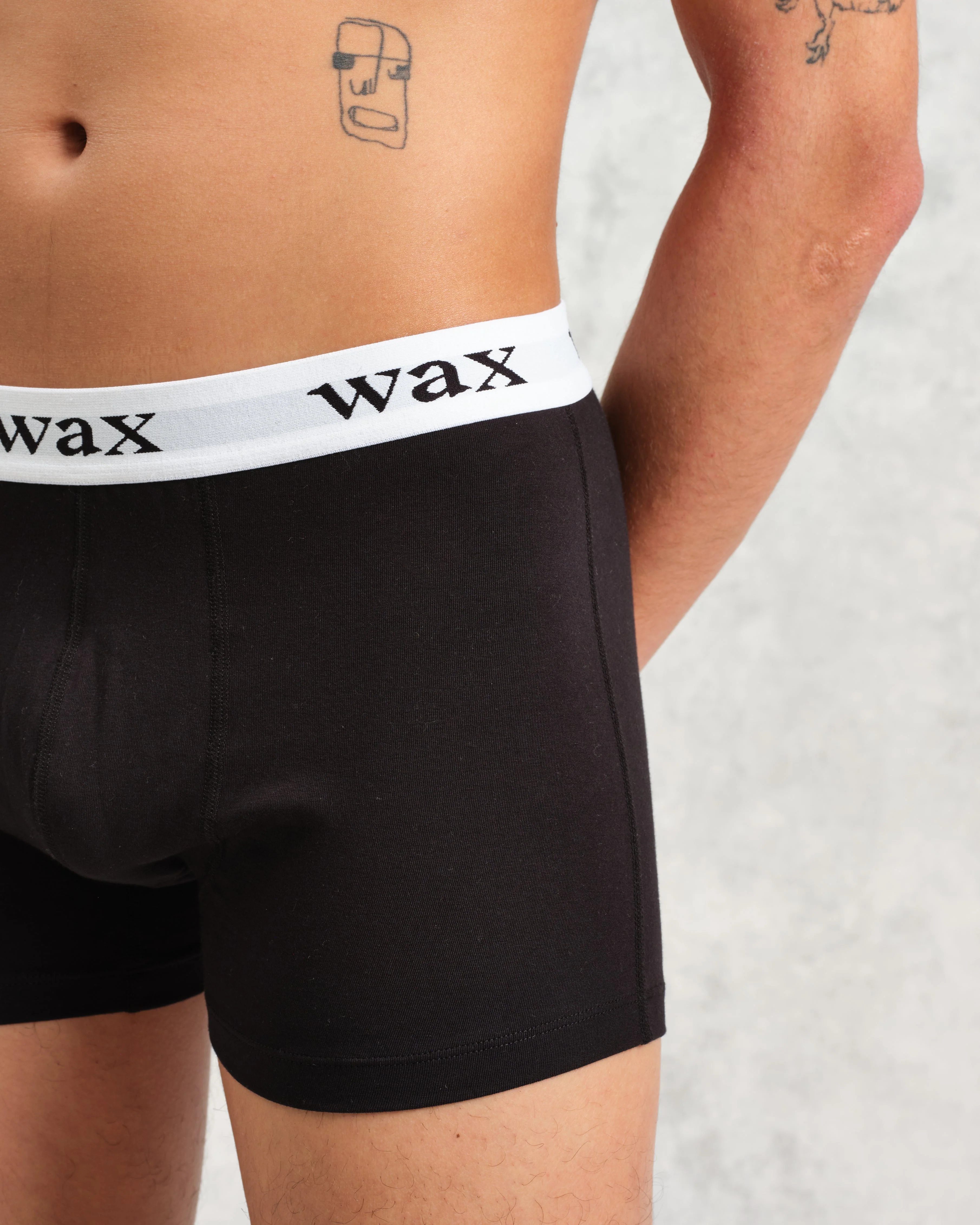 Brodie - Black Stretch Cotton Boxers - Image 3