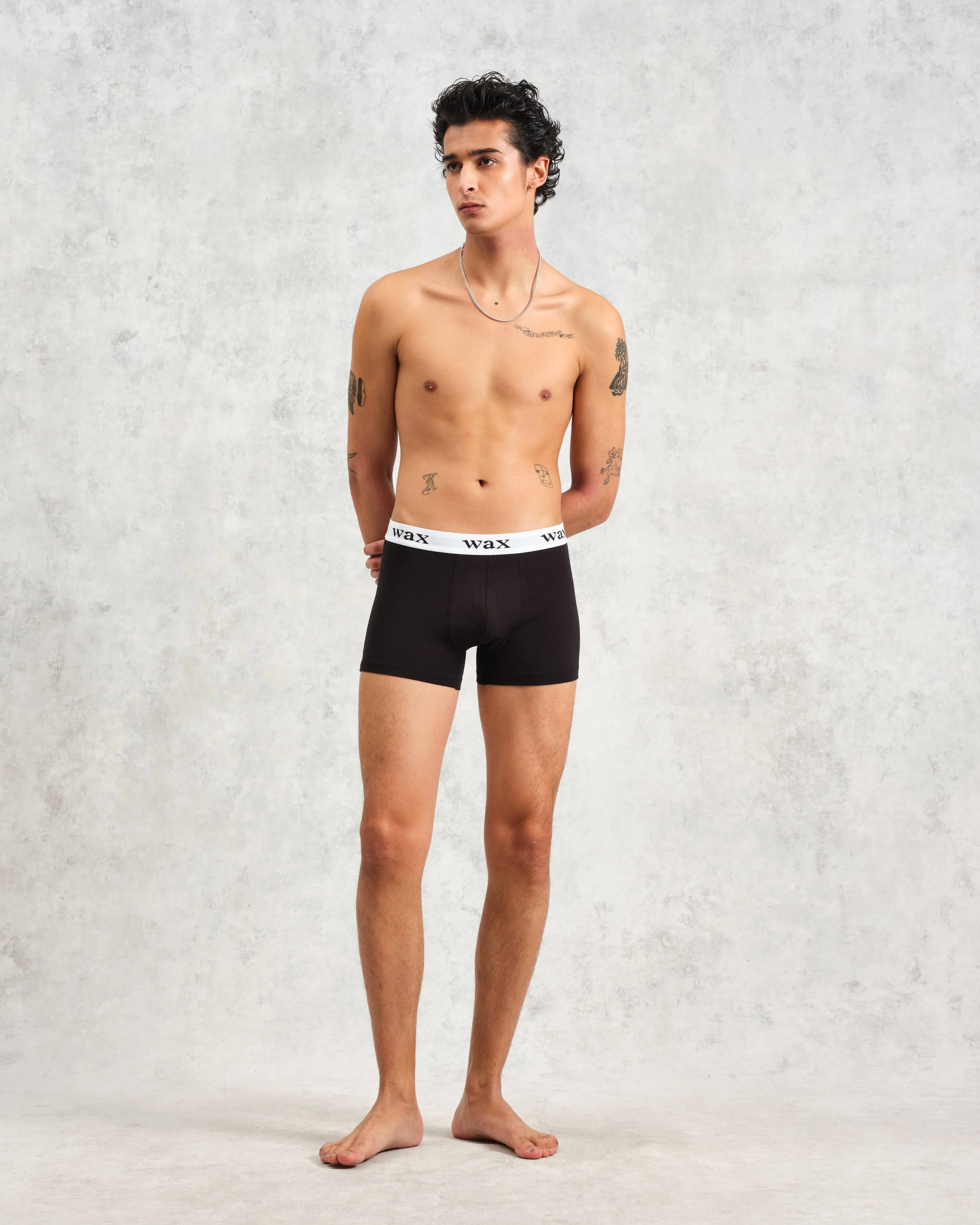 Brodie - Black Stretch Cotton Boxers - Image 4