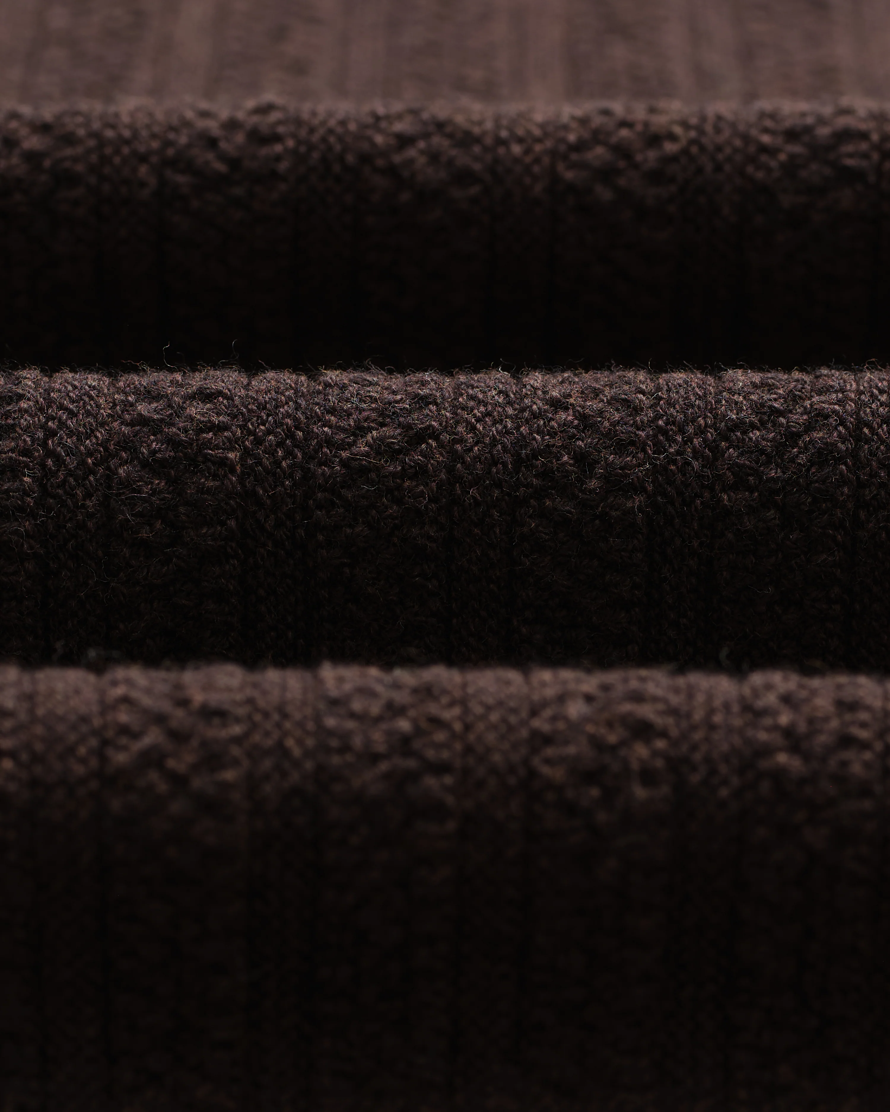 Bury - Dark Brown Stripe Zip Polo - Image 9