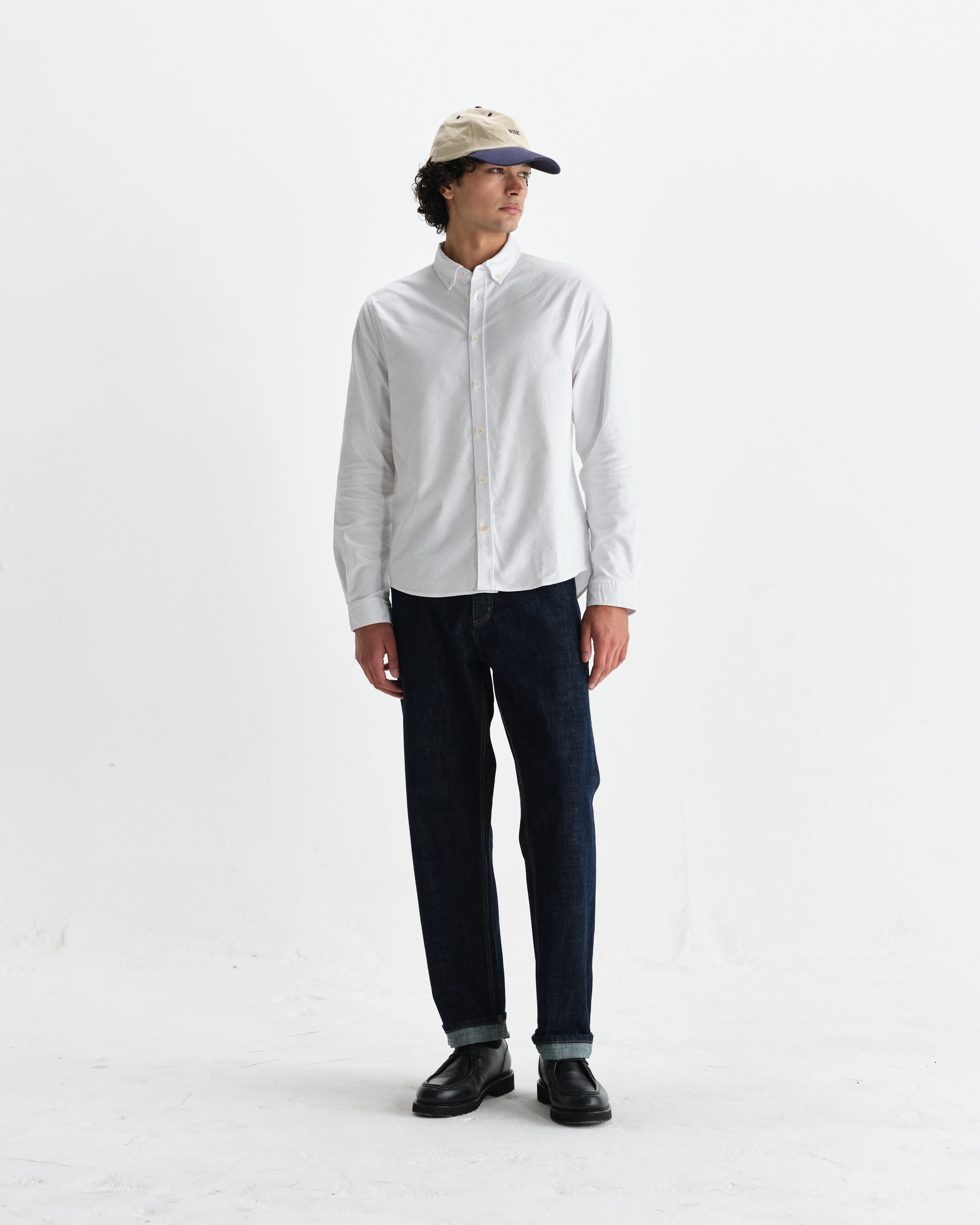Caspian - White Cotton Oxford Shirt - Image 4