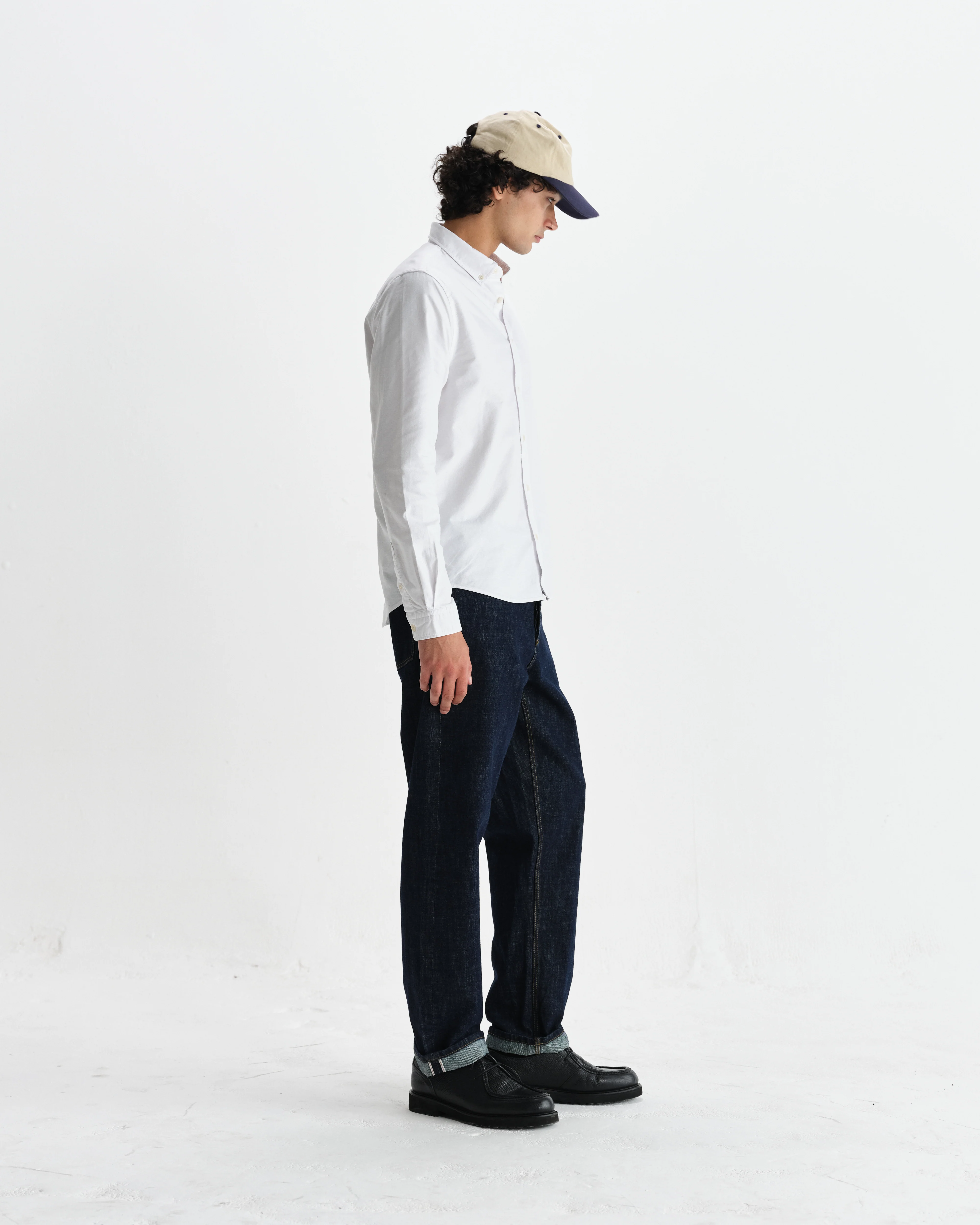 Caspian - White Cotton Oxford Shirt - Image 5