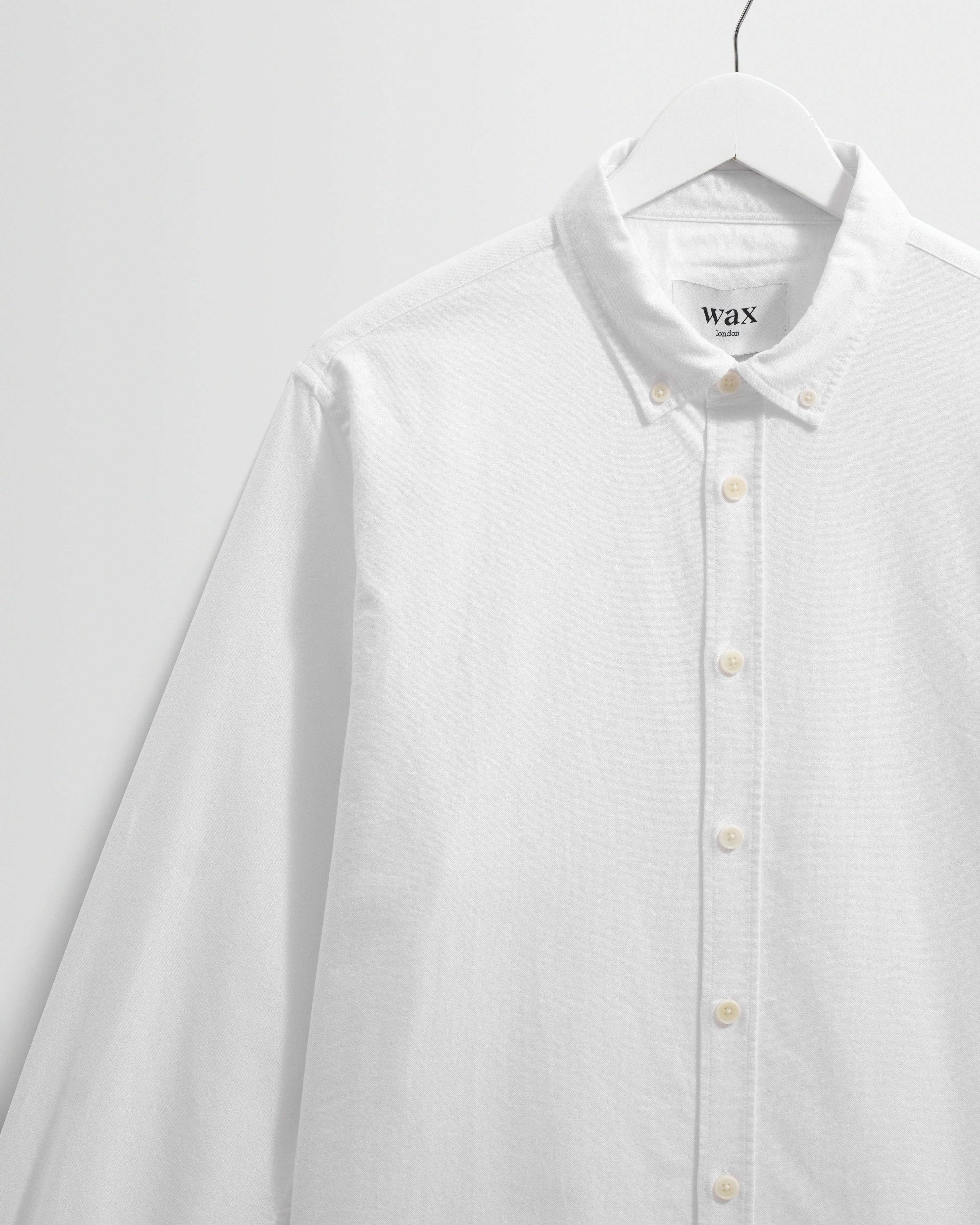 Caspian - White Cotton Oxford Shirt - Image 7