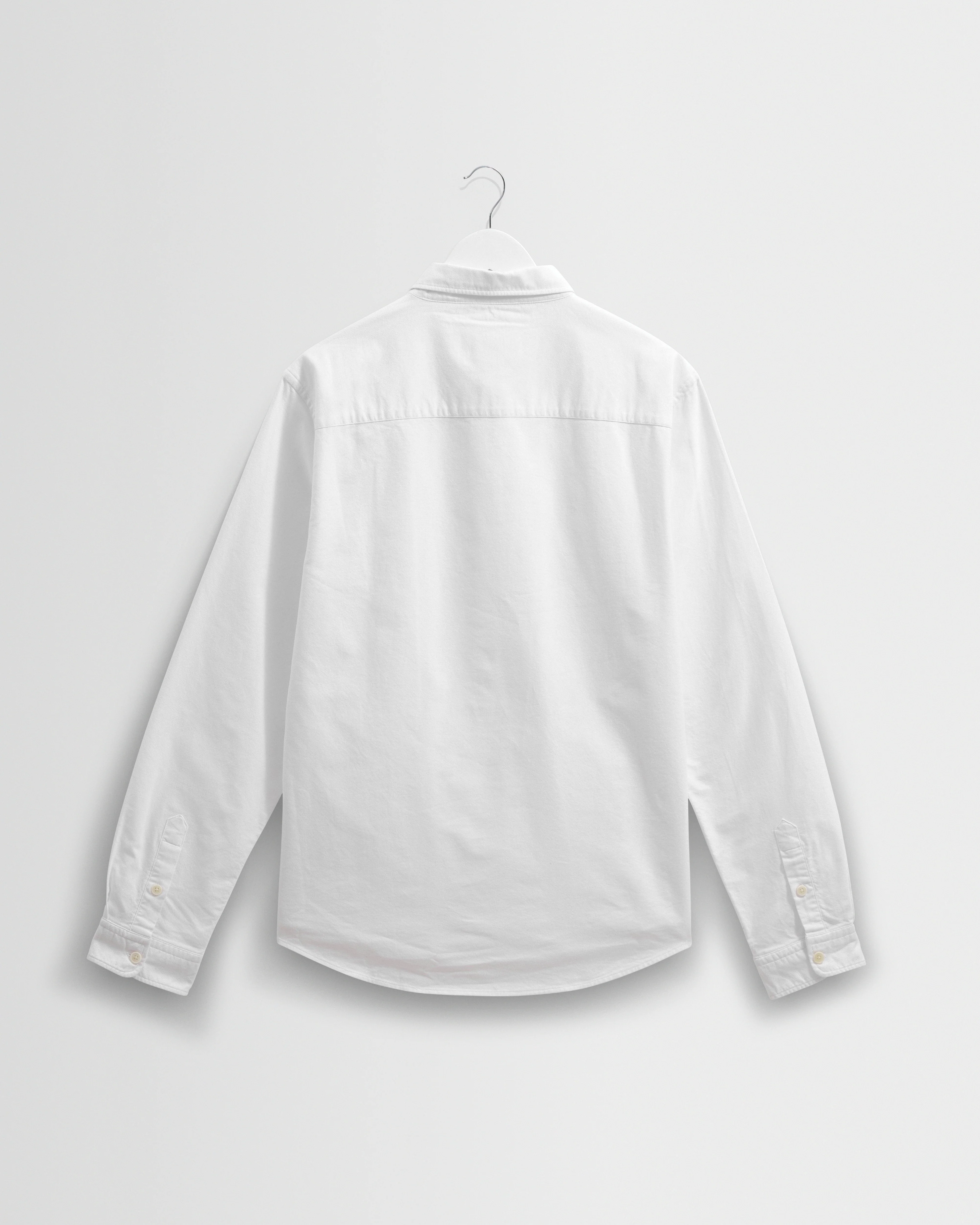 Caspian - White Cotton Oxford Shirt - Image 8