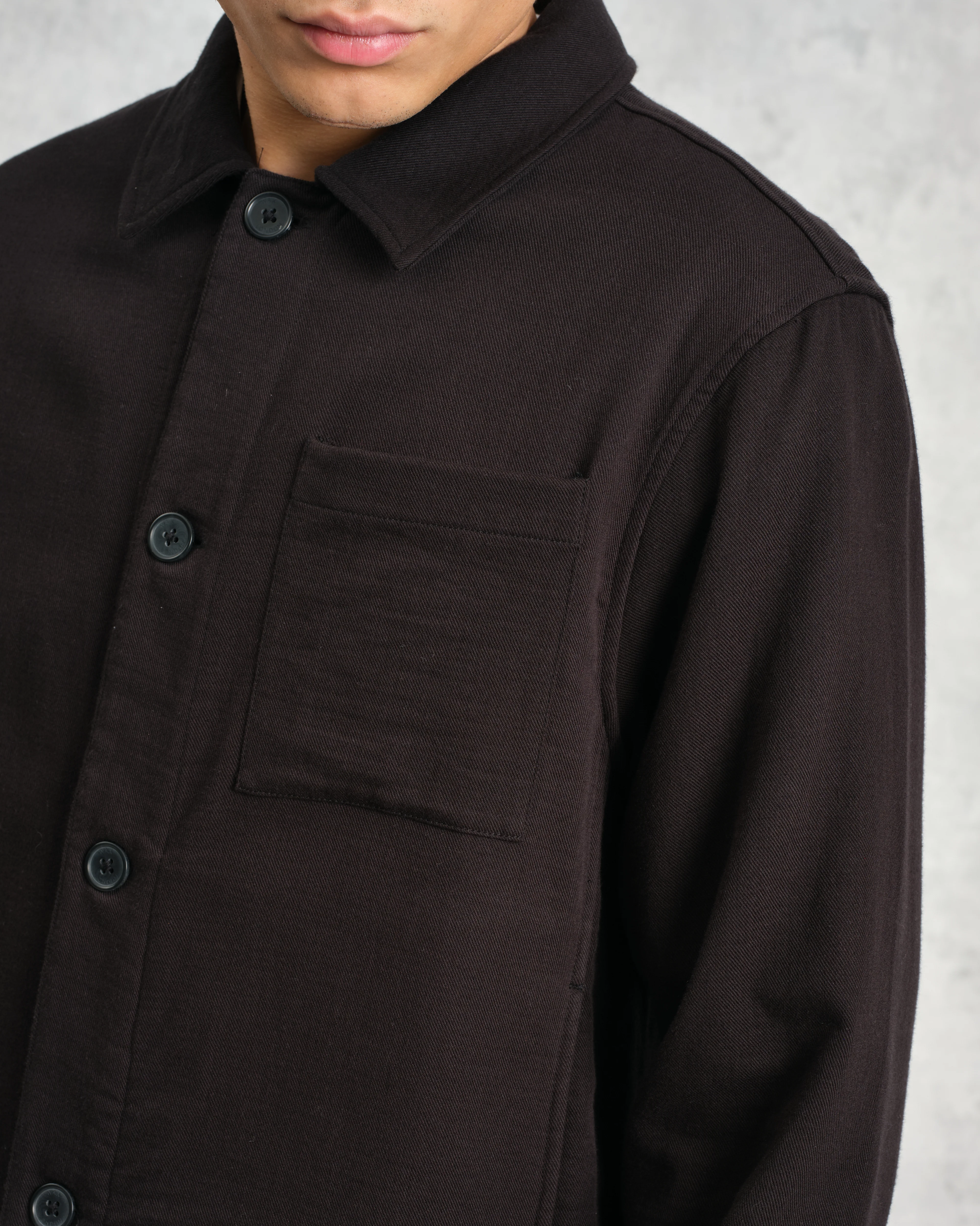 Coleman - Black Double Weave Cotton Jacket - Image 3