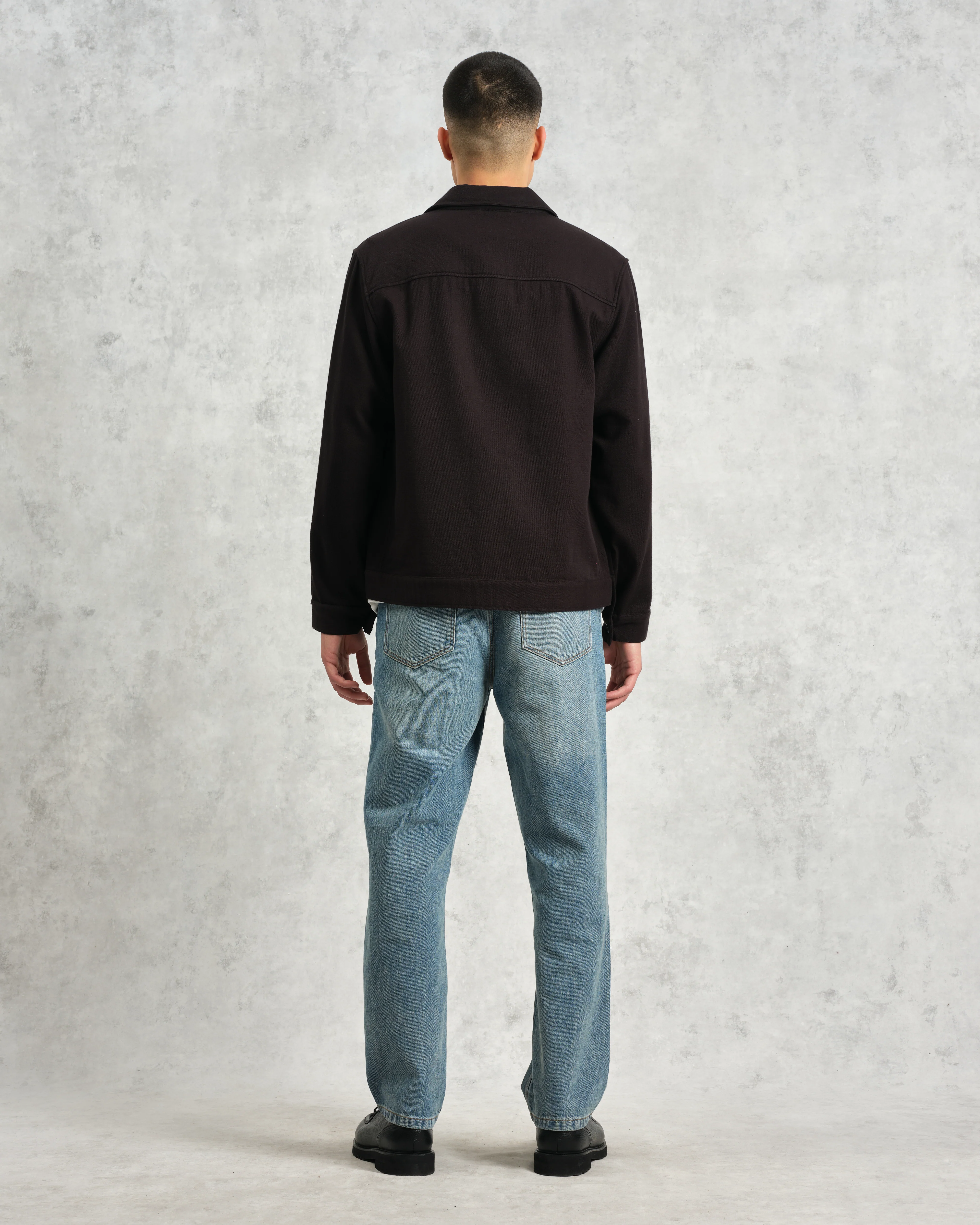 Coleman - Black Double Weave Cotton Jacket - Image 7