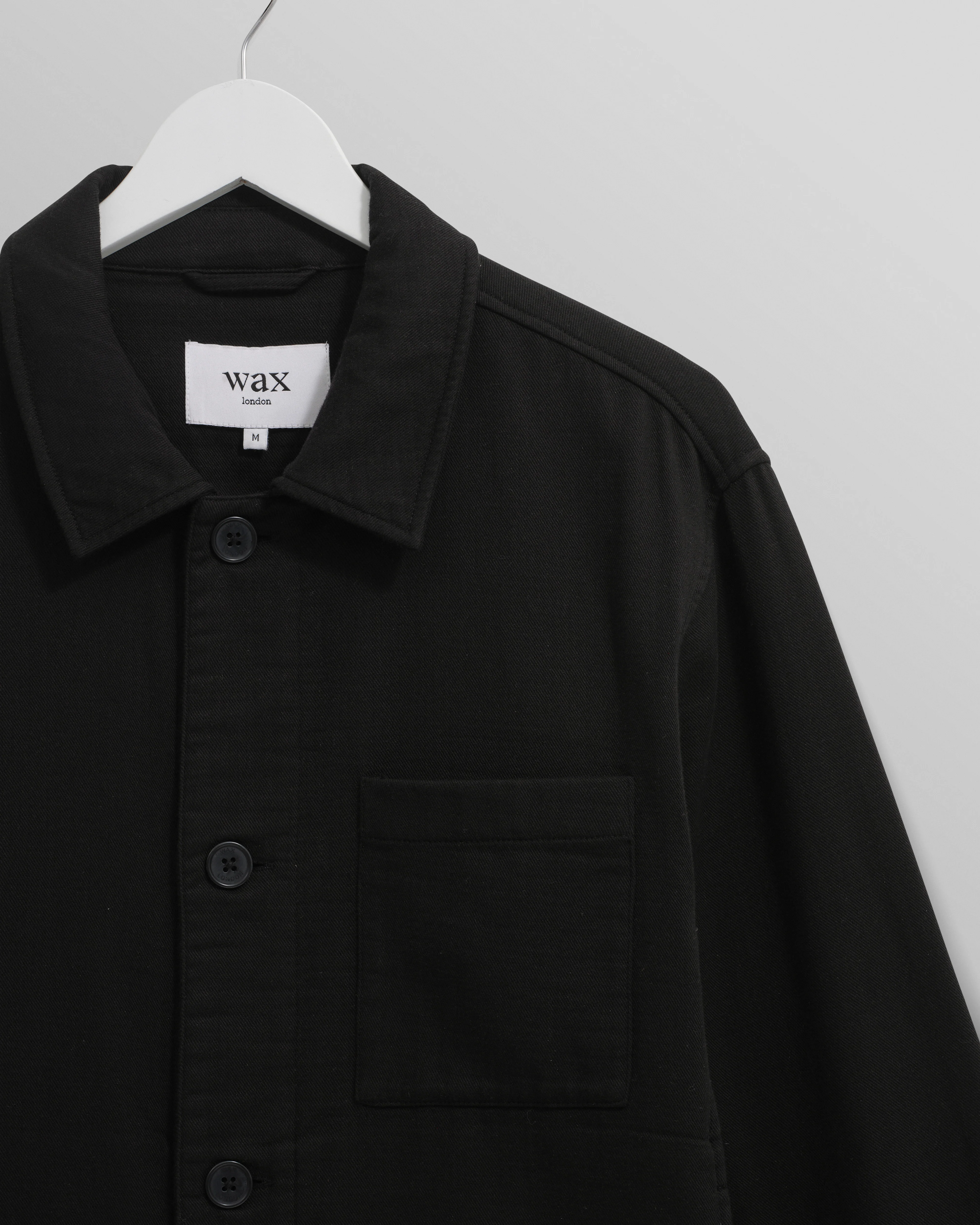 Coleman - Black Double Weave Cotton Jacket - Image 8