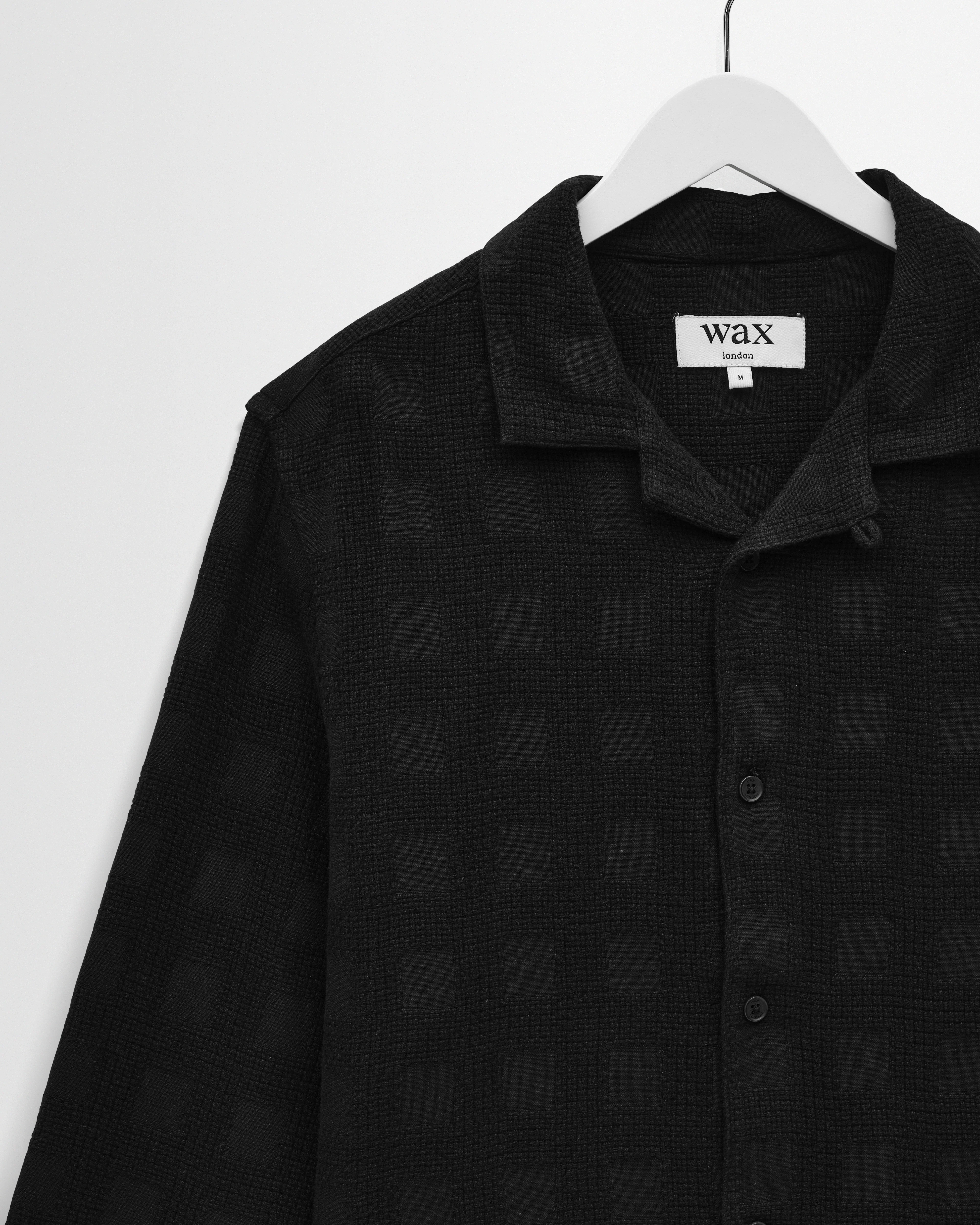 Corey - Black Dobby Check Cotton Shirt - Image 7