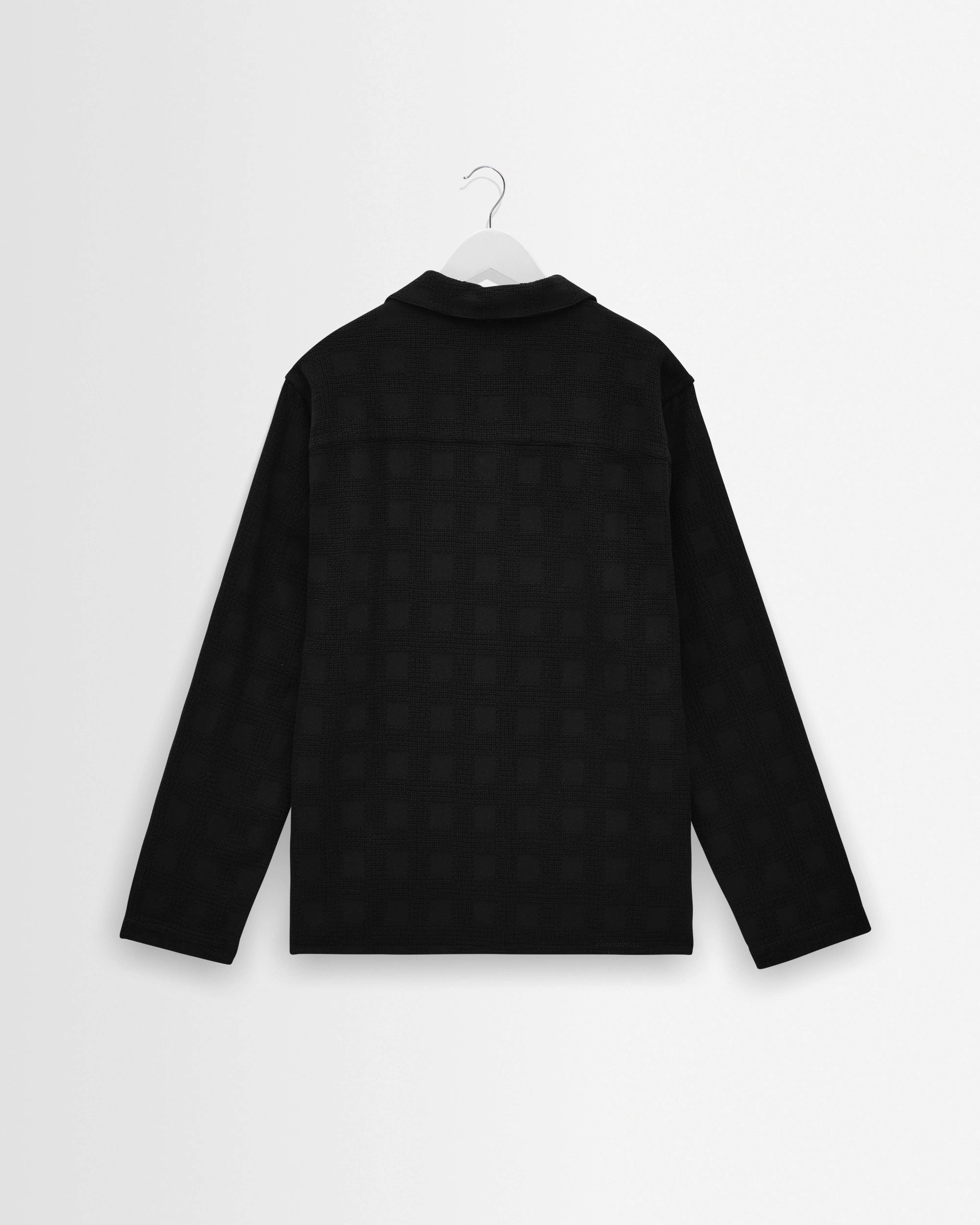 Corey - Black Dobby Check Cotton Shirt - Image 8