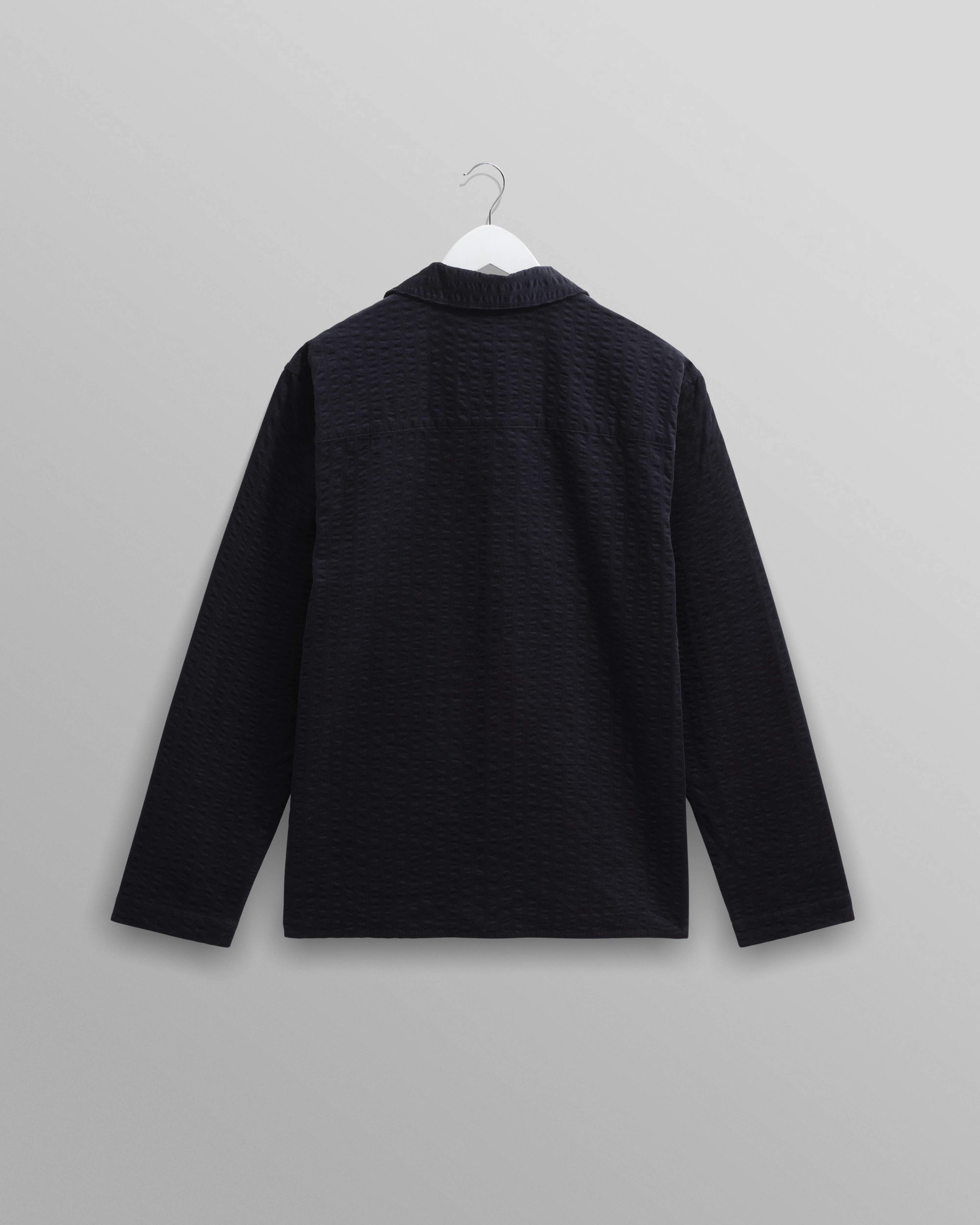 Corey - Navy Seersucker Corduroy Shirt - Image 8