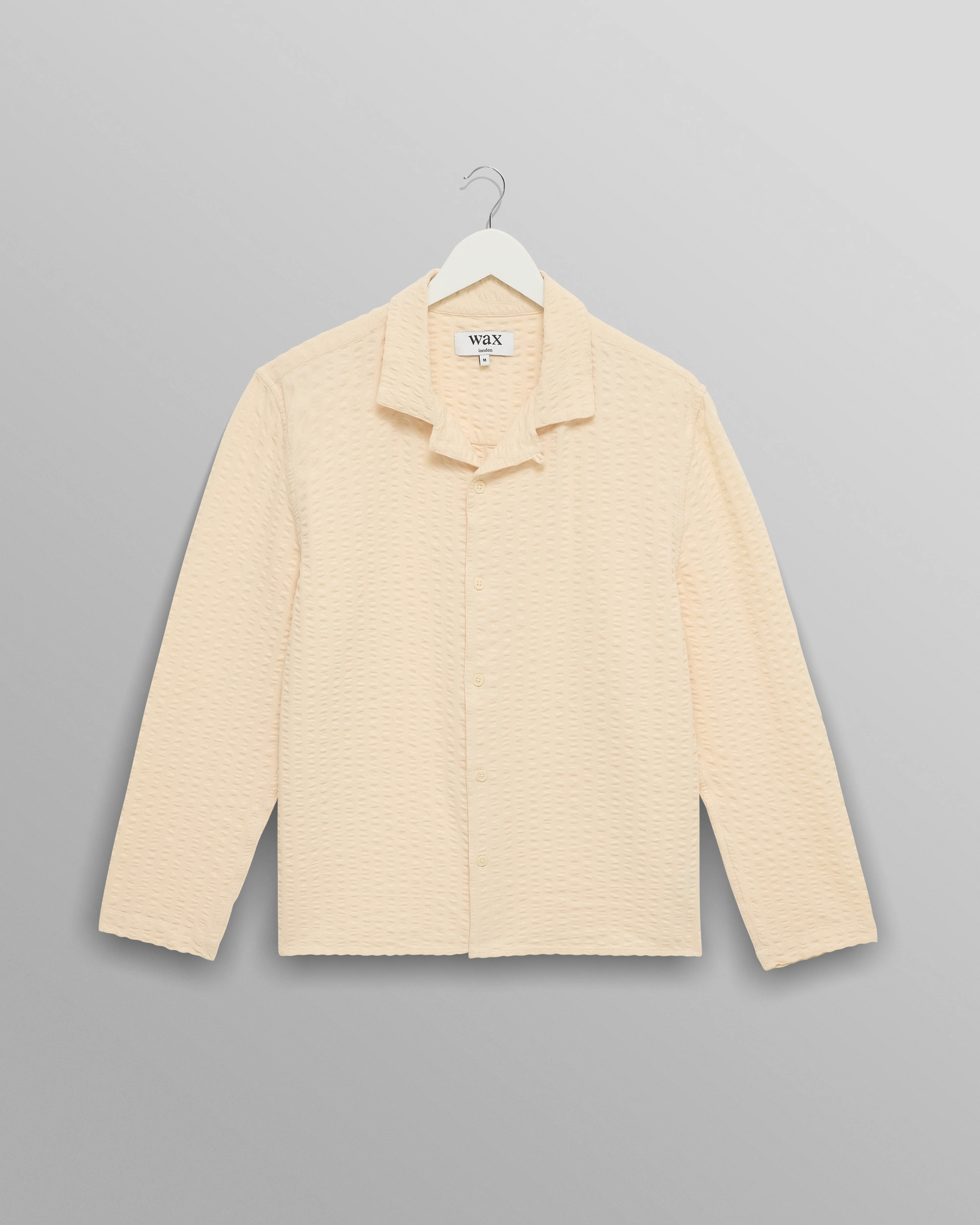 Corey - Stone Seersucker Corduroy Shirt