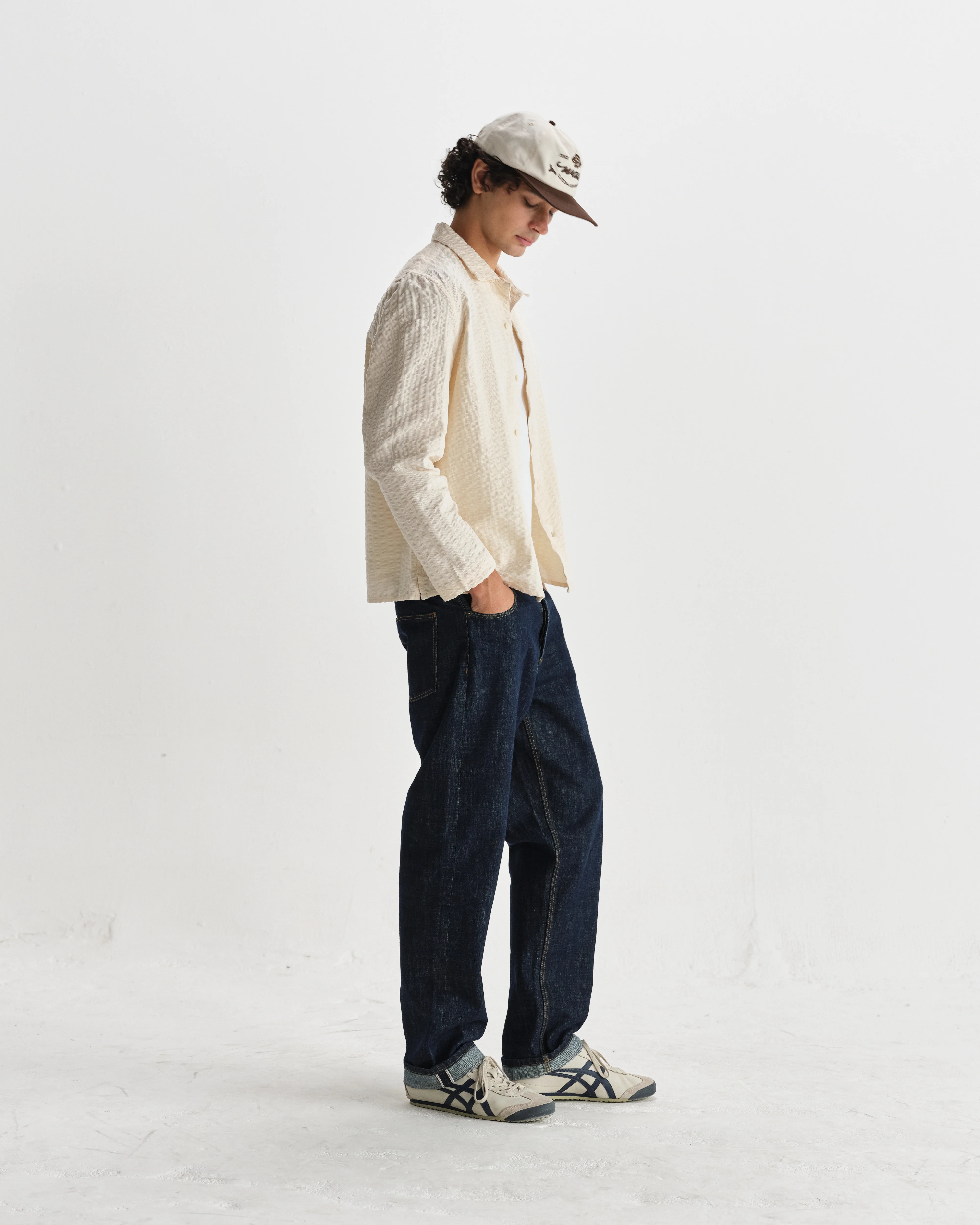 Corey - Stone Seersucker Corduroy Shirt - Image 5