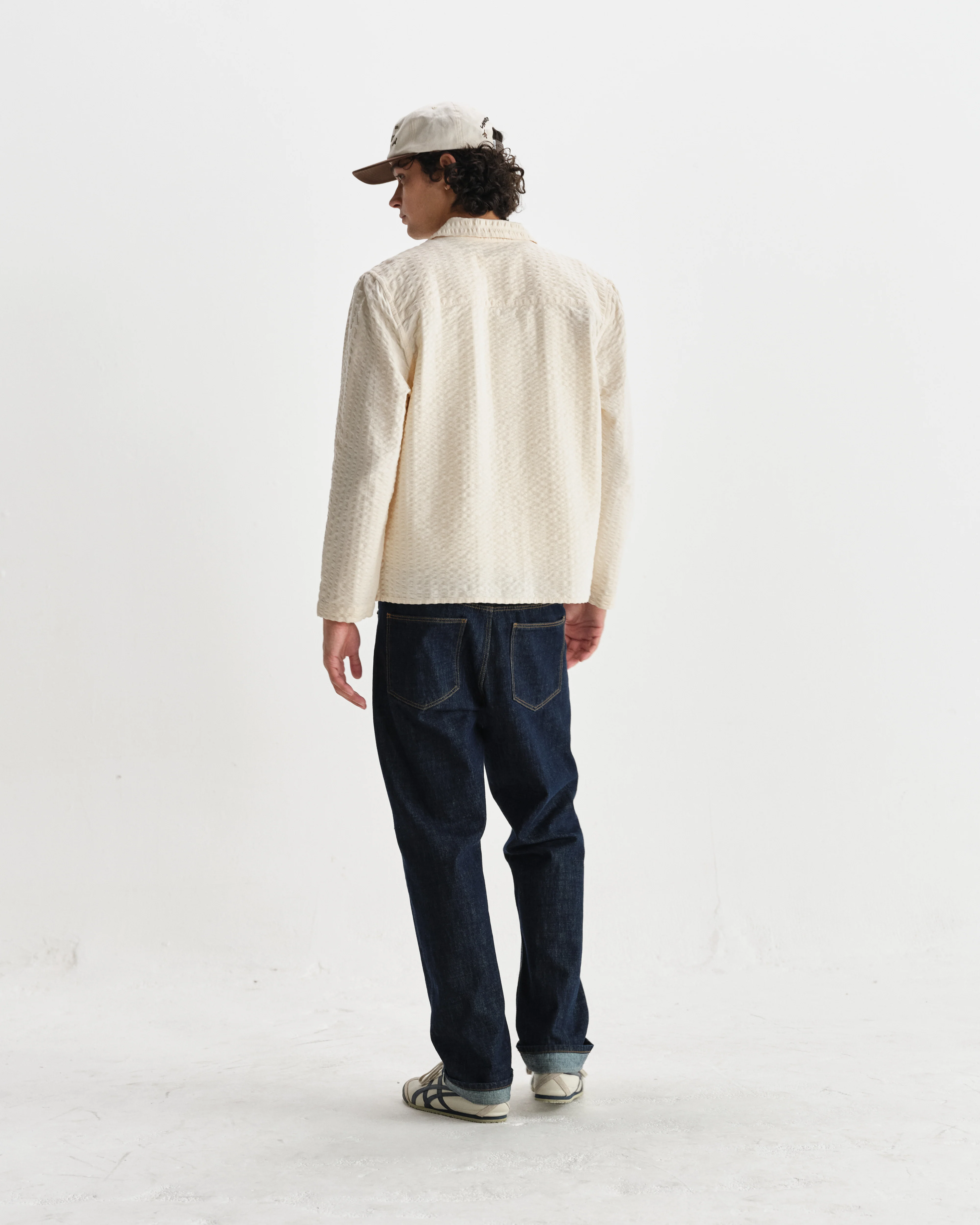 Corey - Stone Seersucker Corduroy Shirt - Image 6