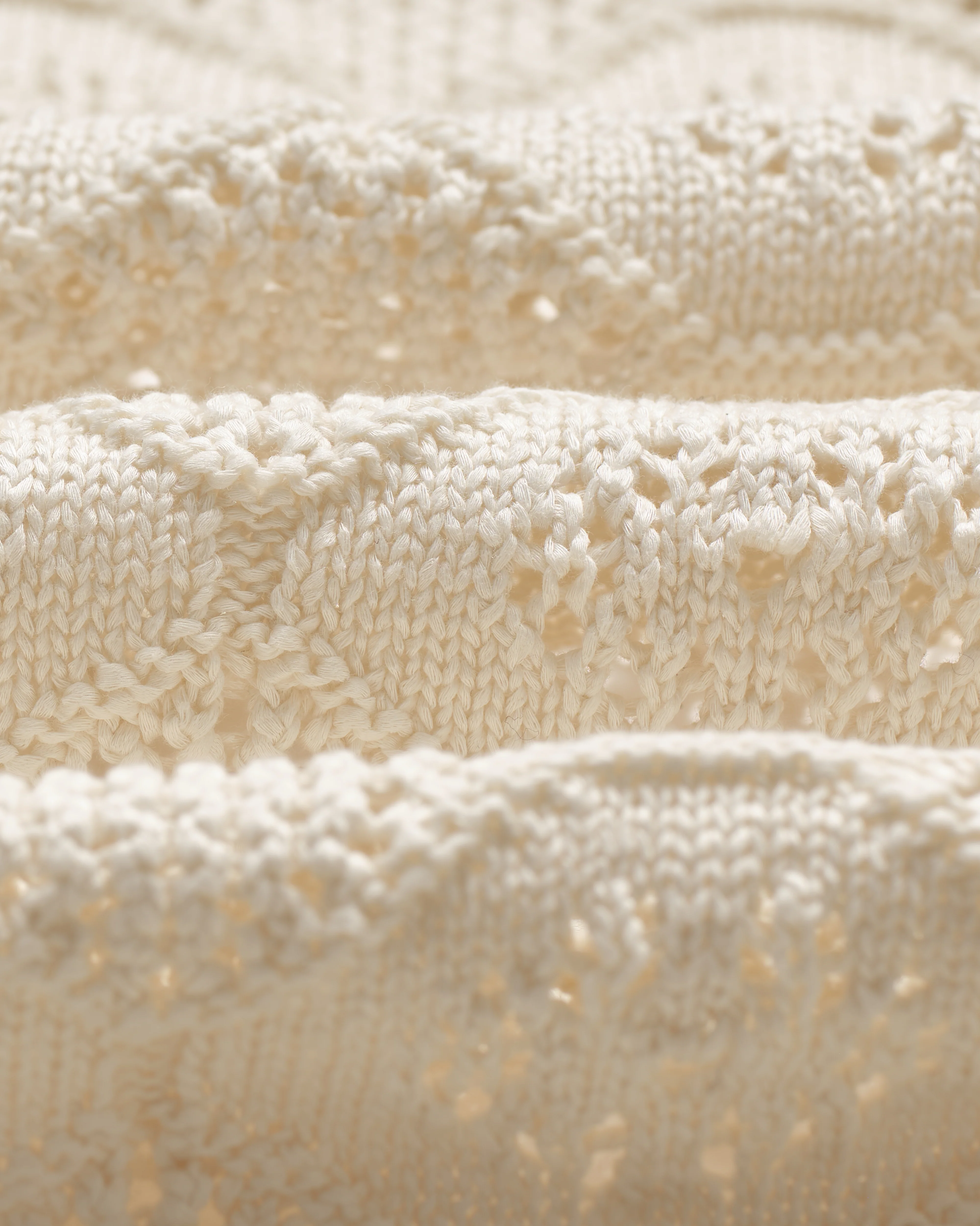 Crosby - Ecru Pointelle Cotton Cardigan - Image 11