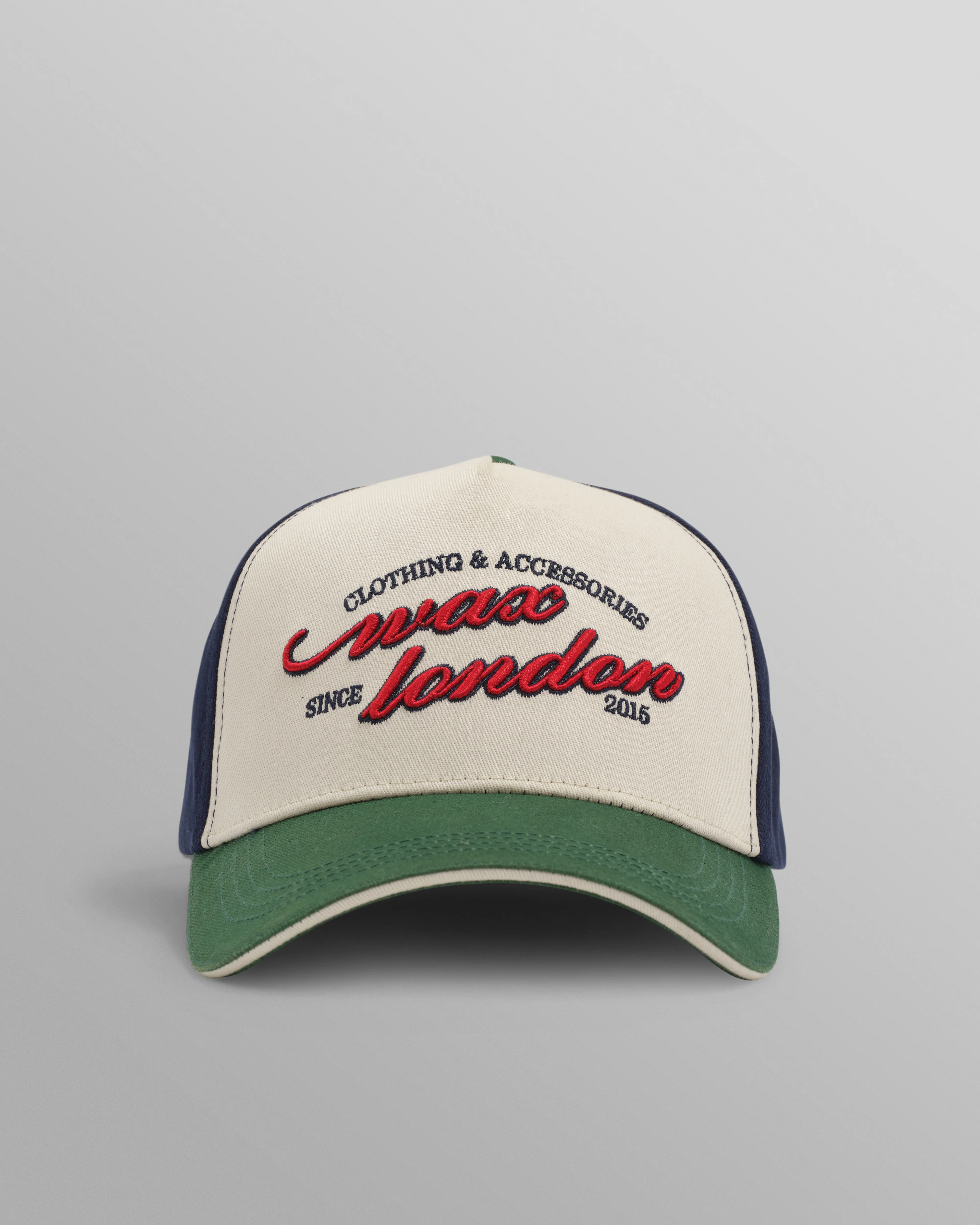 Dale - Ecru And Multicolour Script Trucker Cap