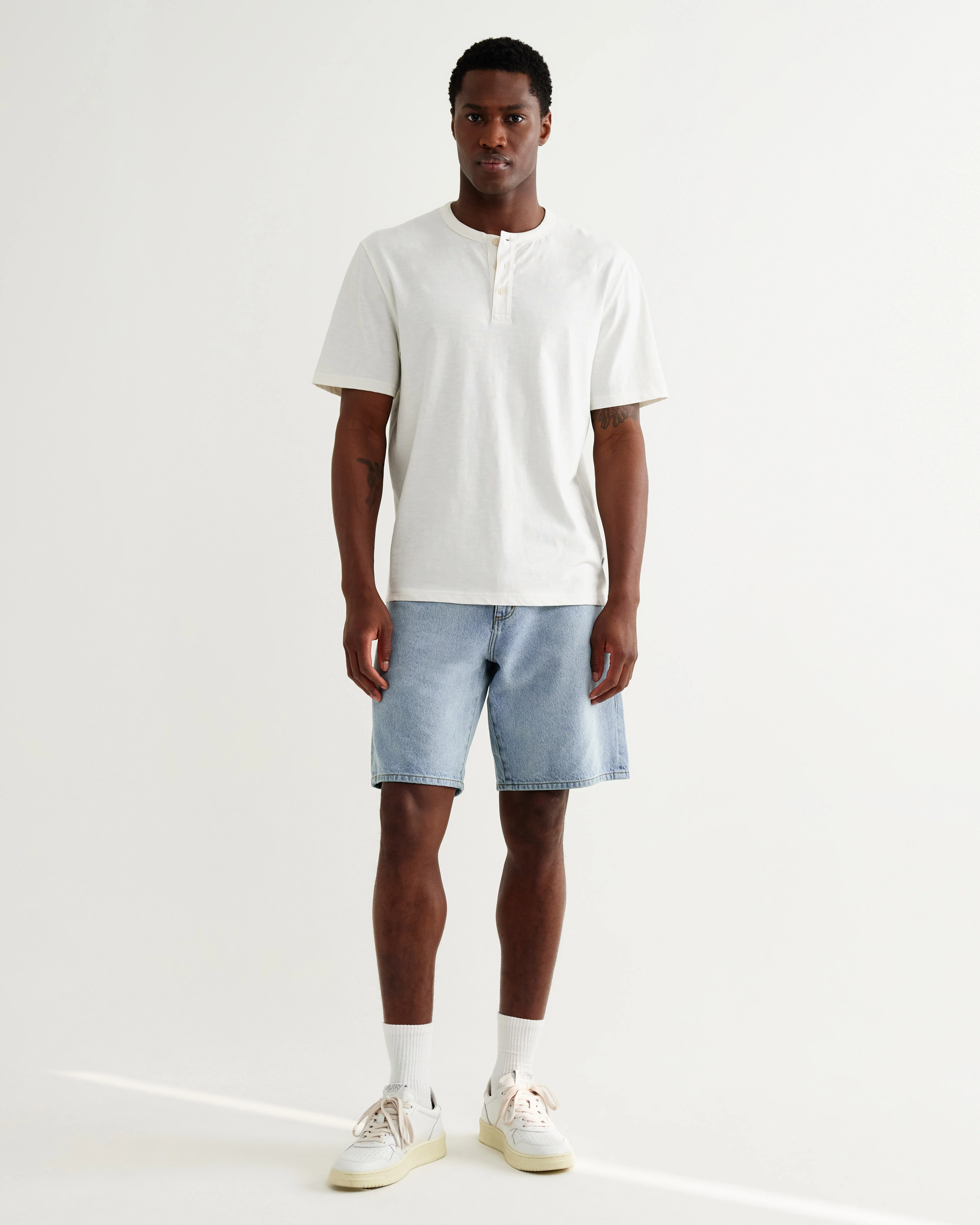 Dalston - Light Blue Denim Shorts - Image 2