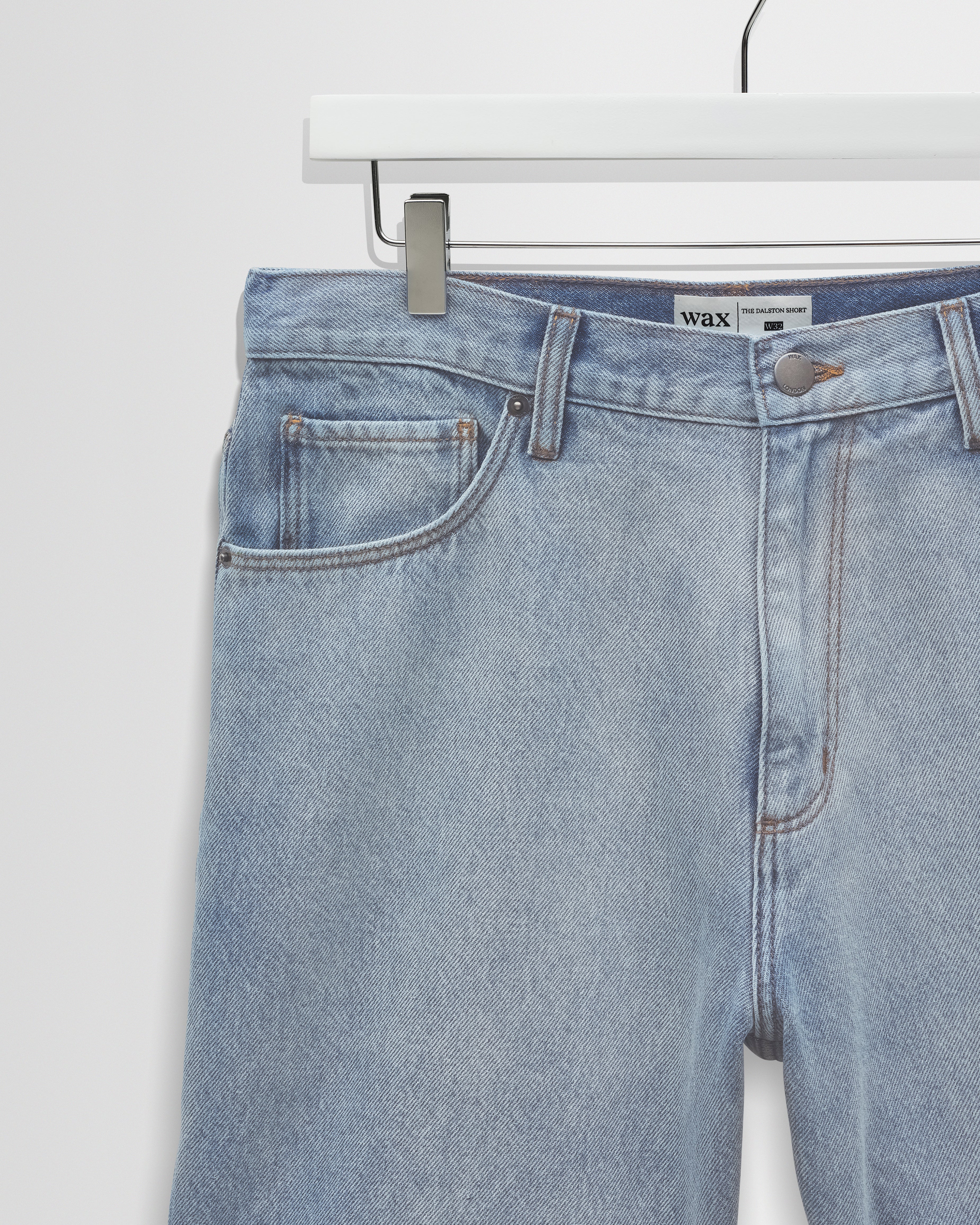 Dalston - Light Blue Denim Shorts - Image 5