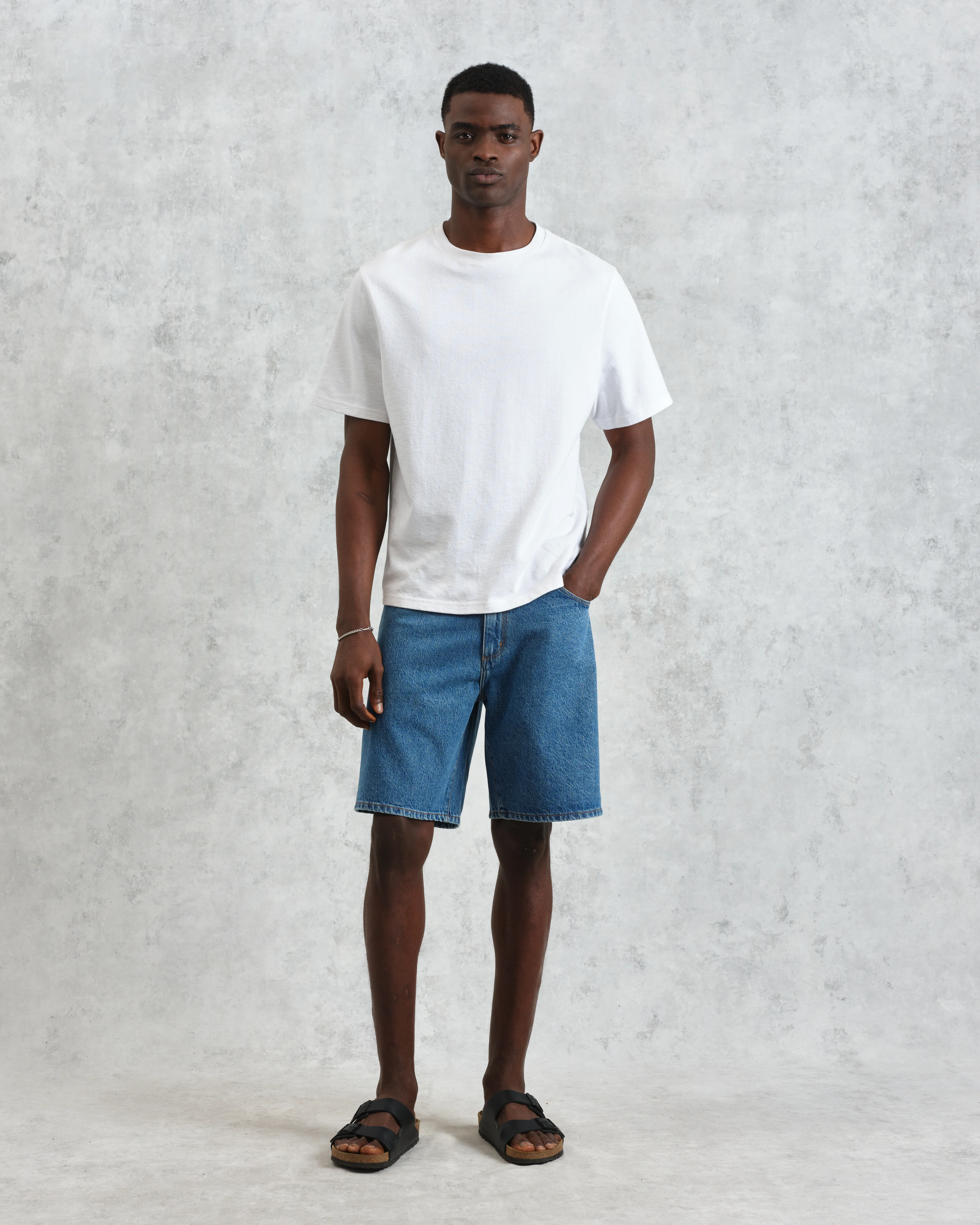 Dalston - Mid-Blue Denim Shorts - Image 2